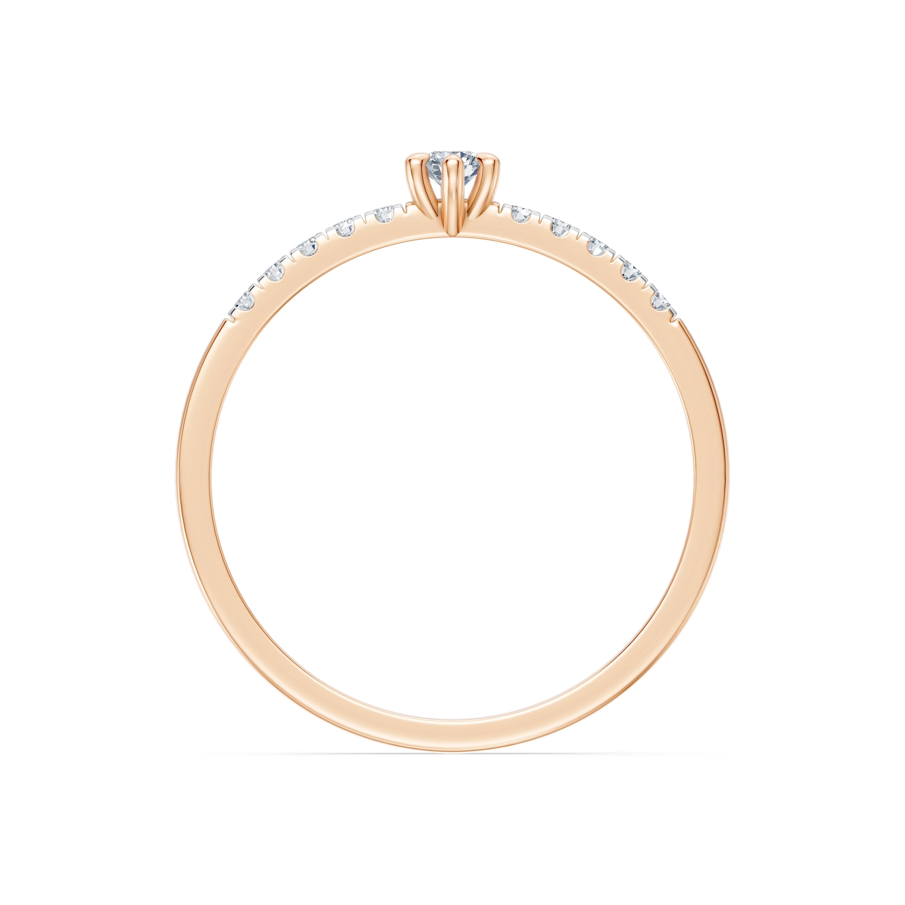Solitaire Eternity Ring, 0.07 ct — 101-10126/4(2.6)