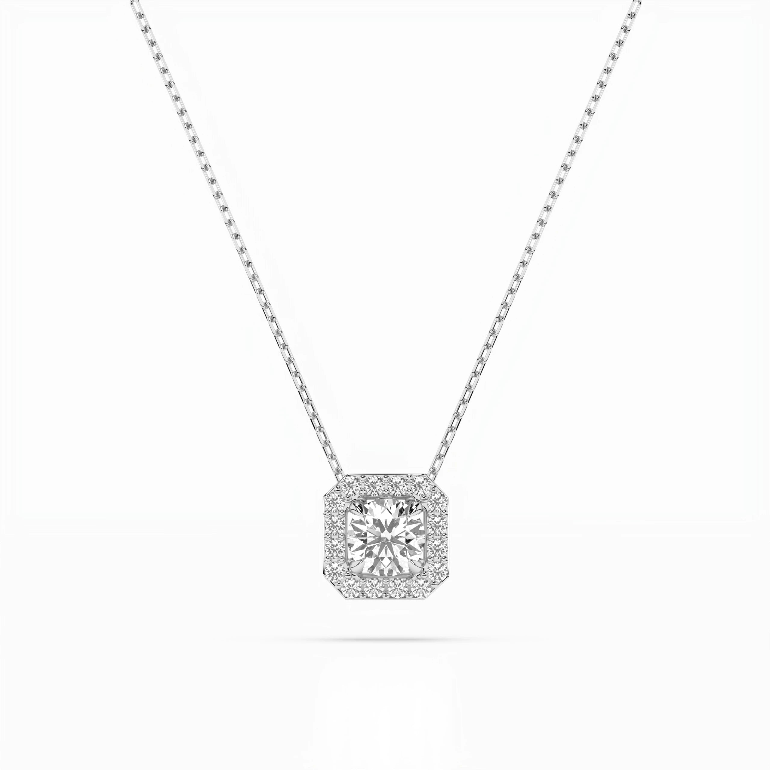 Solitaire Eternity Necklace (Round), 0.2 ct — 104-10042(3.7)