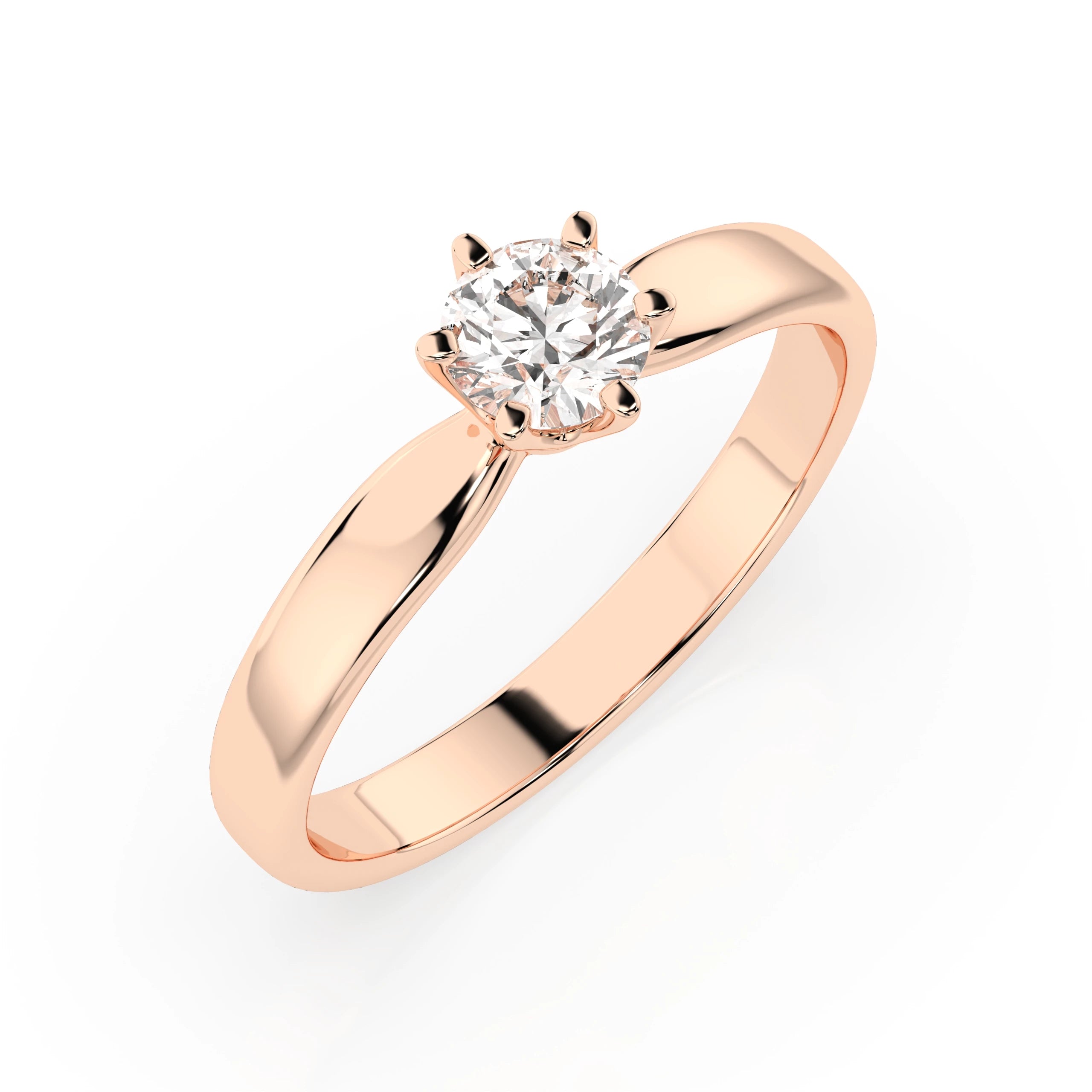 Solitaire Ring (Round), 0.35 ct — 101-10040(4.5)