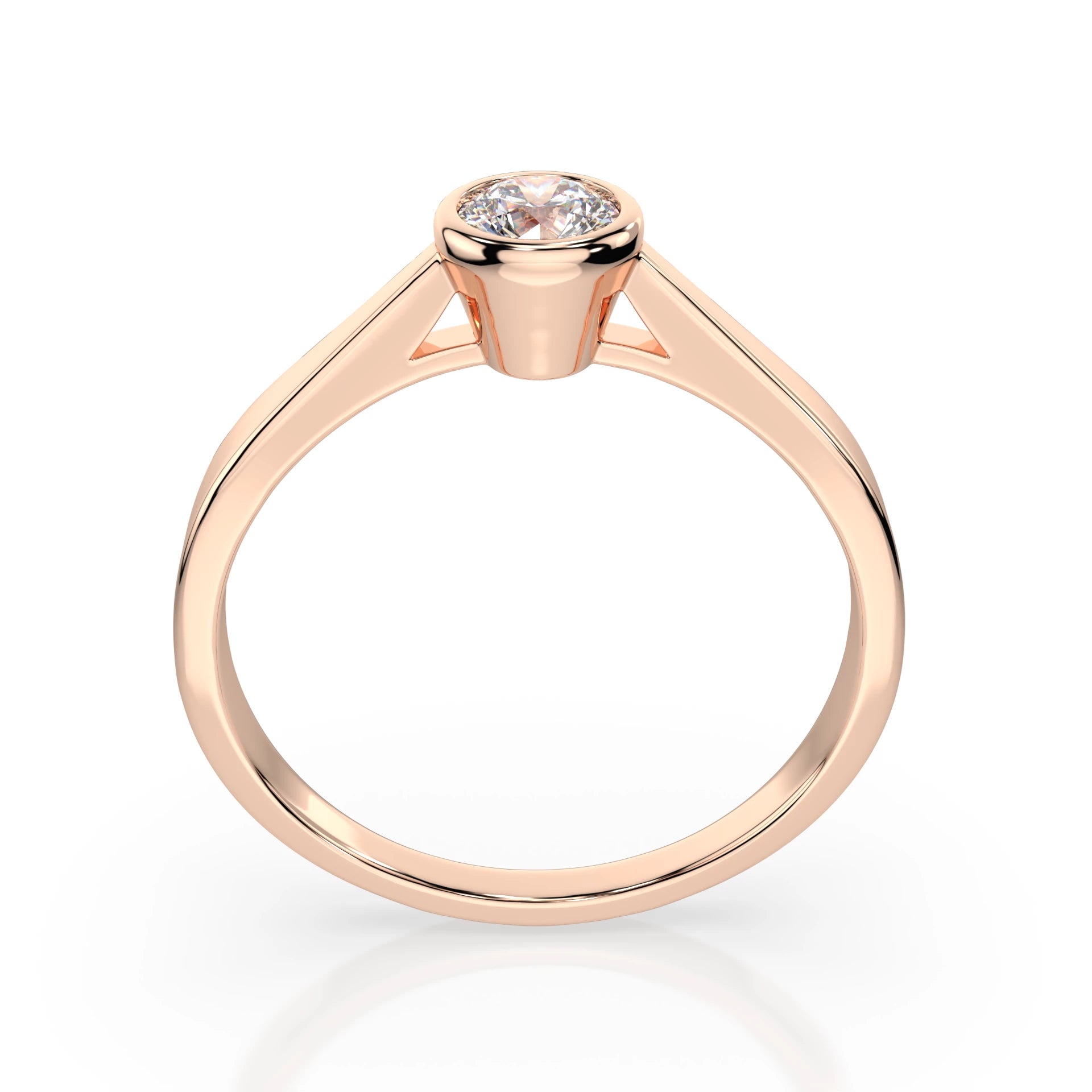 Solitaire Ring (Round), 0.2 ct — 101-10010(3.7)