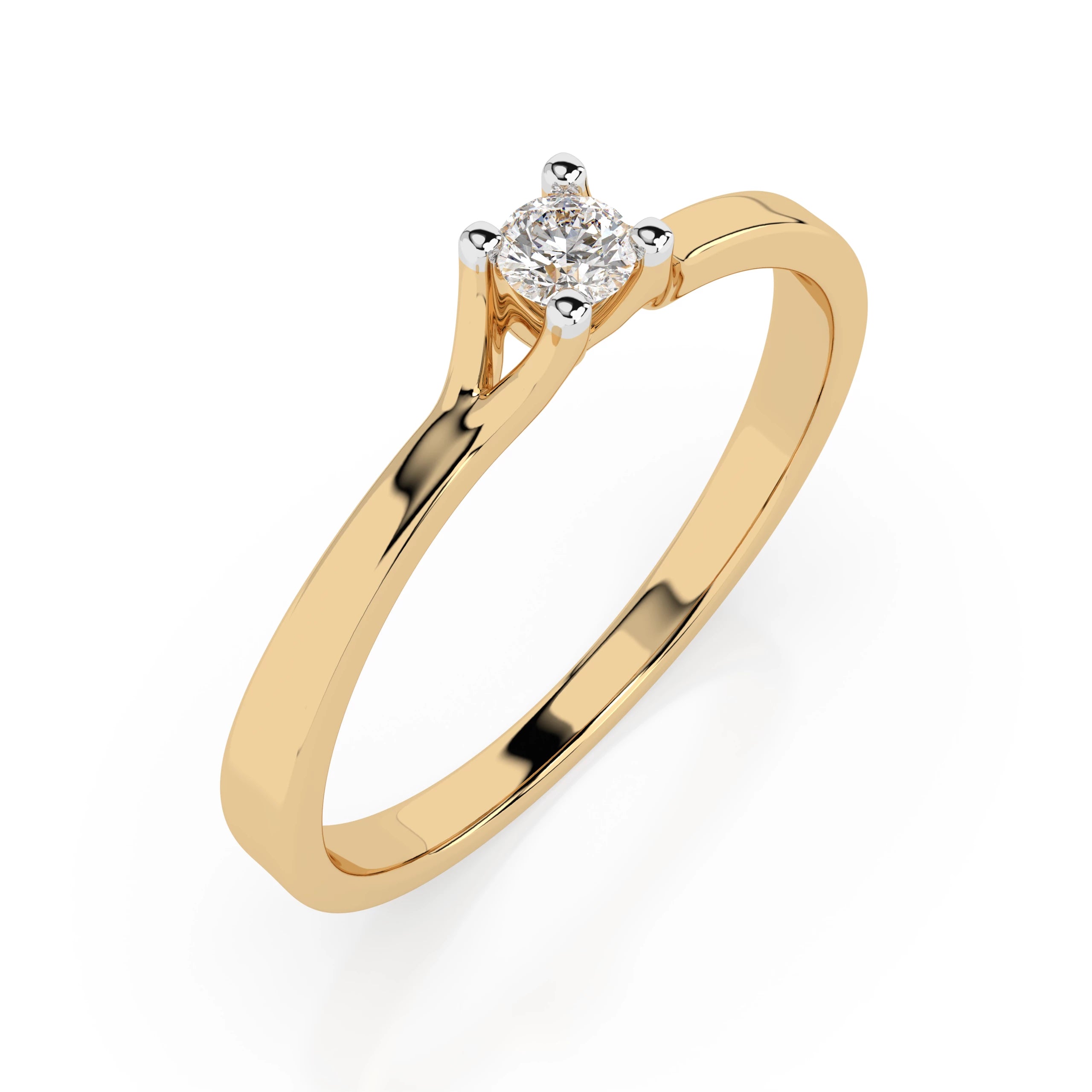 Solitaire Ring (Round), 0.06 ct — 101-10033(2.5)
