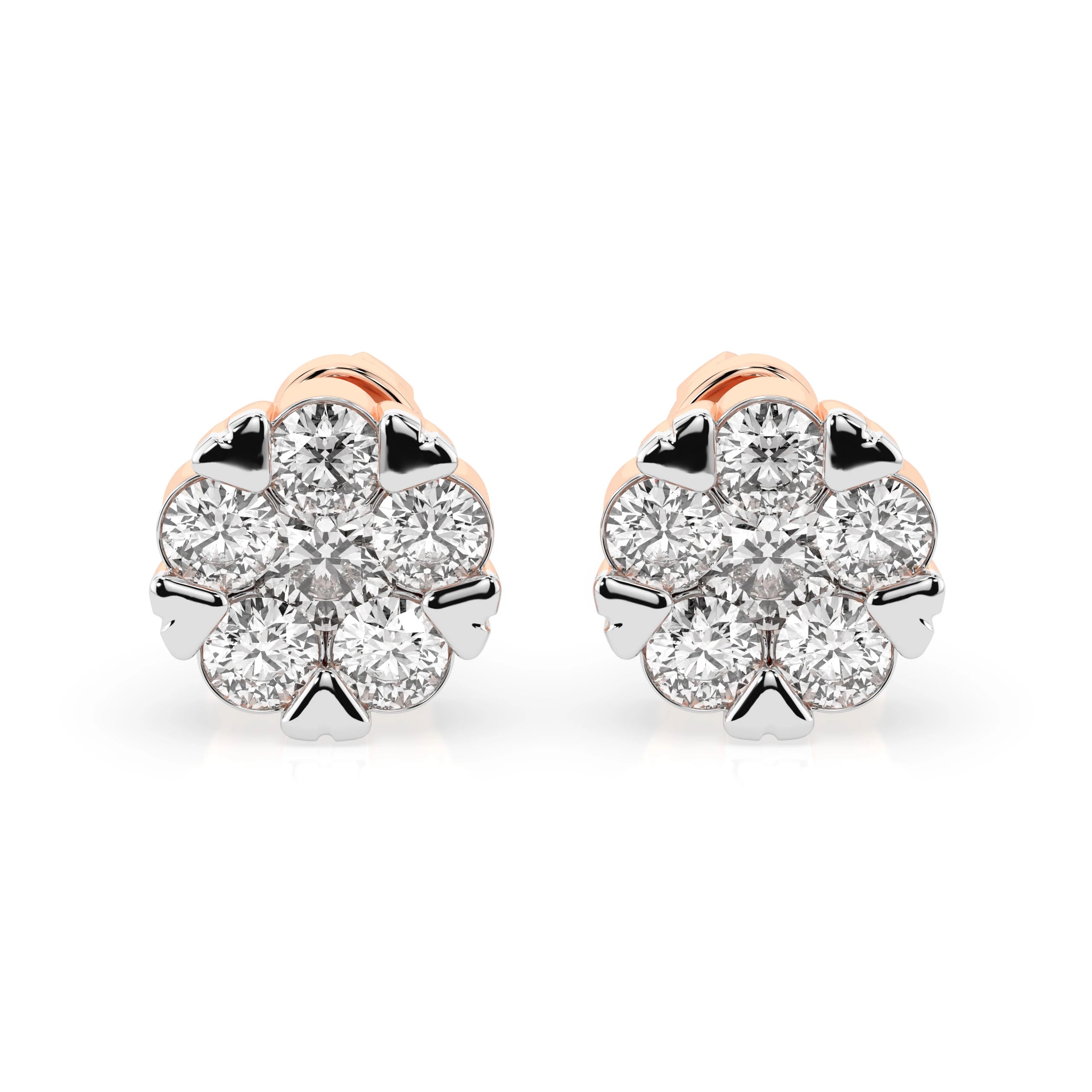 Illusion Earring (Round), 0.2 ct — 102-10015/2(3.0)