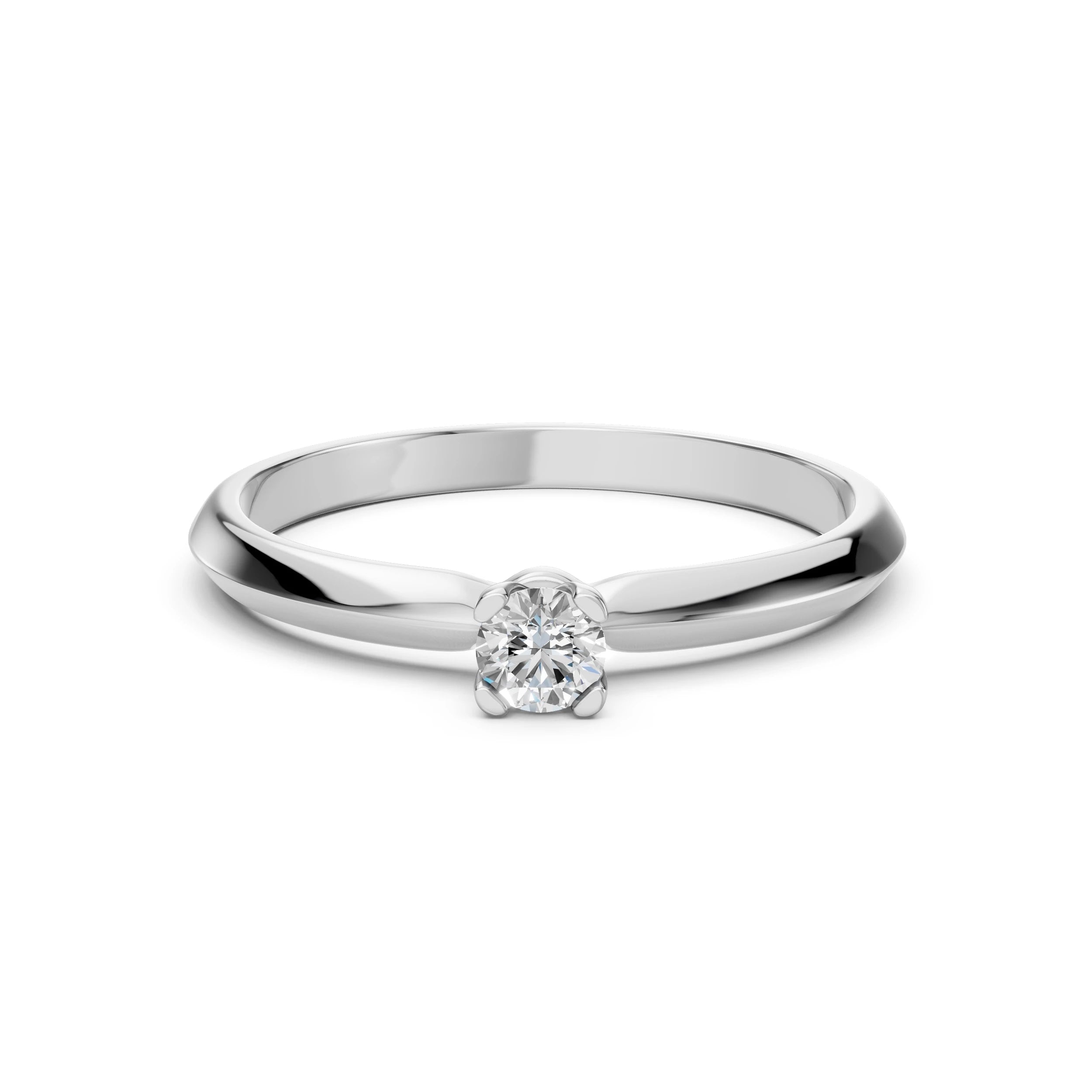 Solitaire Ring (Round), 0.1 ct — 101-10089(3.0)