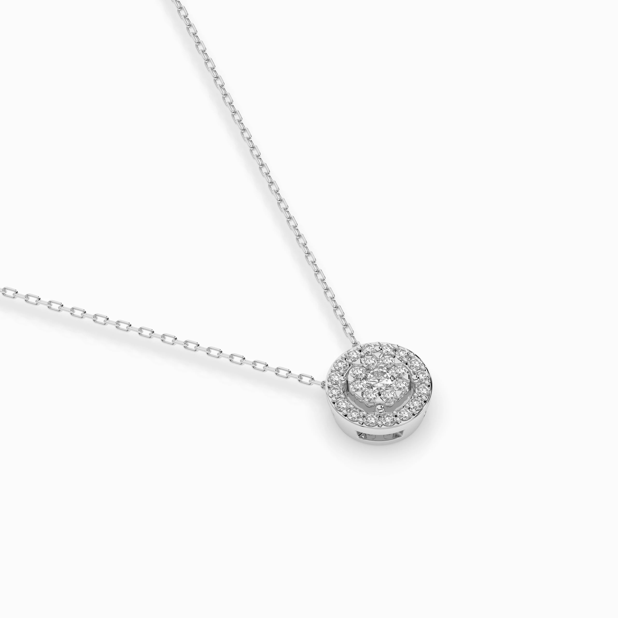 Illusion Necklace (Round), 0.06 ct — 104-10002(2.5)
