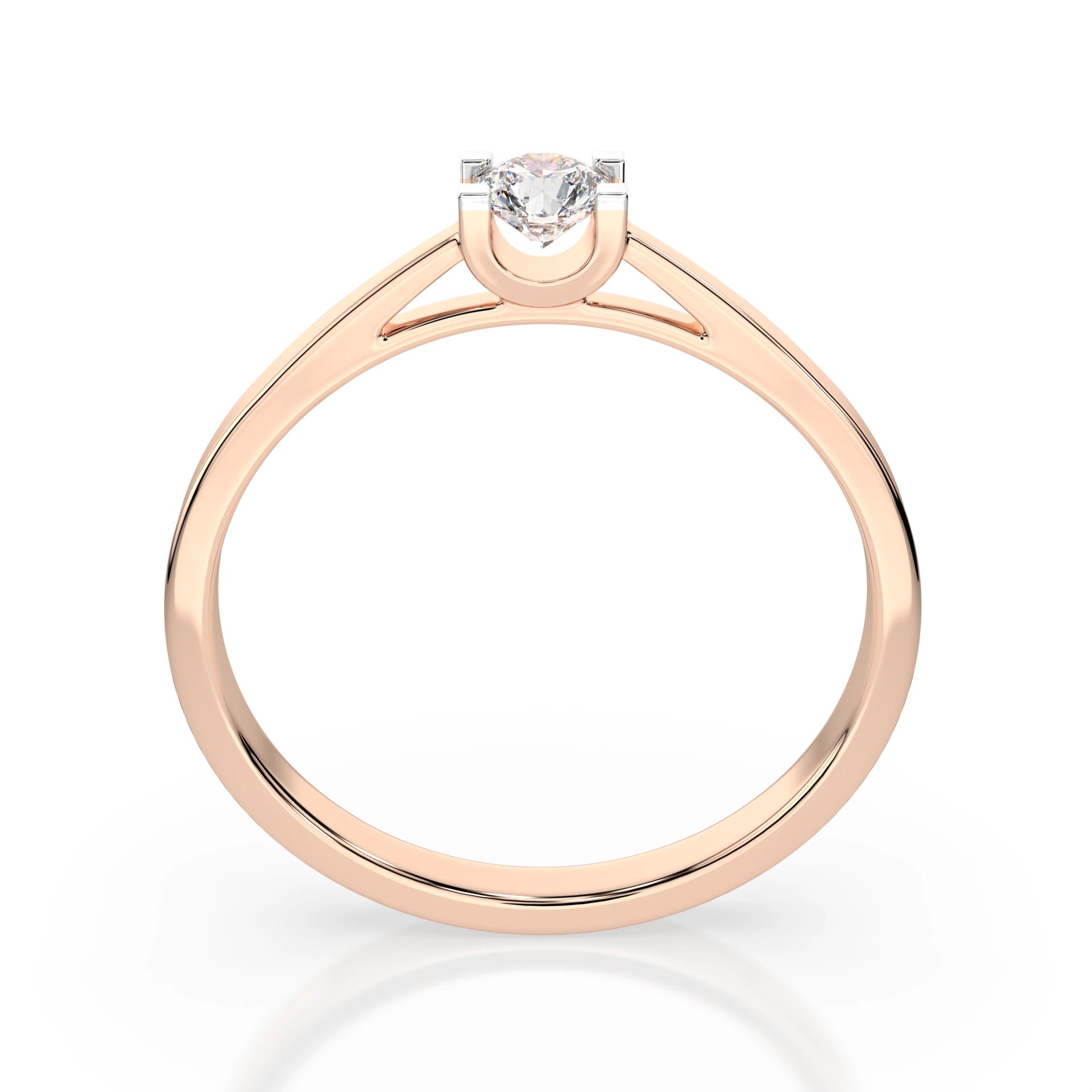Solitaire Ring (Round), 0.15 ct — 101-10020(3.4)