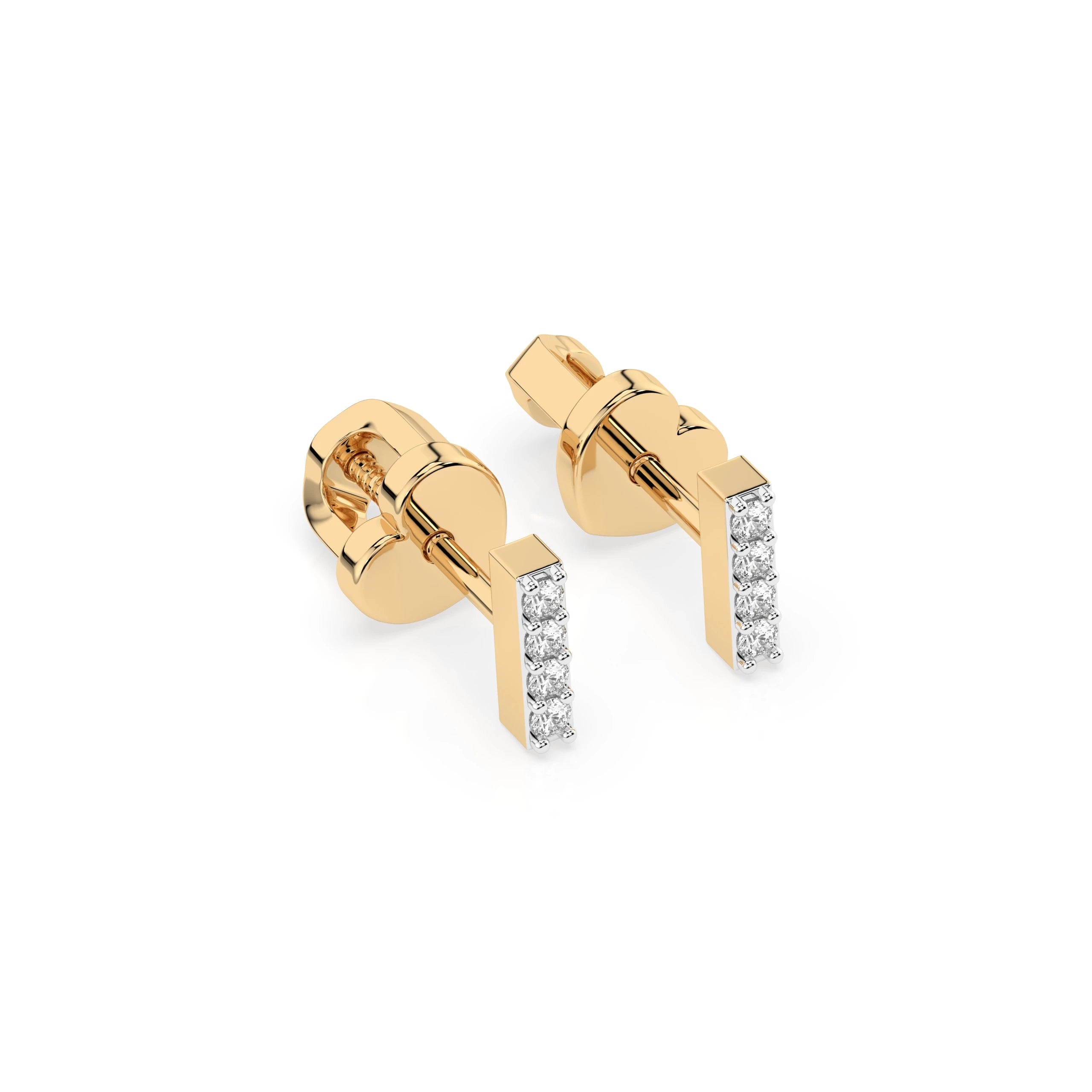 Minimalism Earring (Round), 0.08 ct — 102-10069