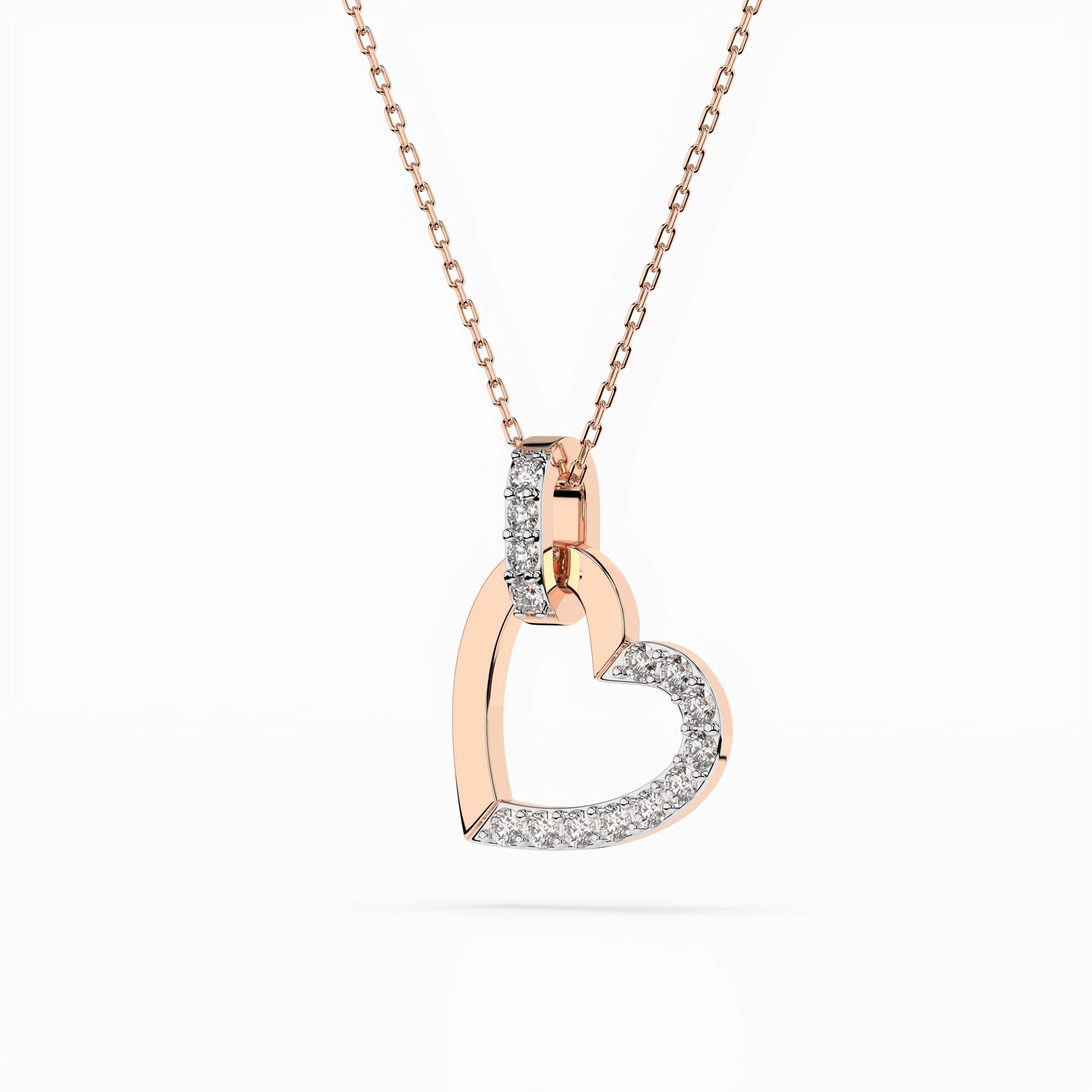 Minimalism Necklace (Round), 0.18 ct — 104-10058
