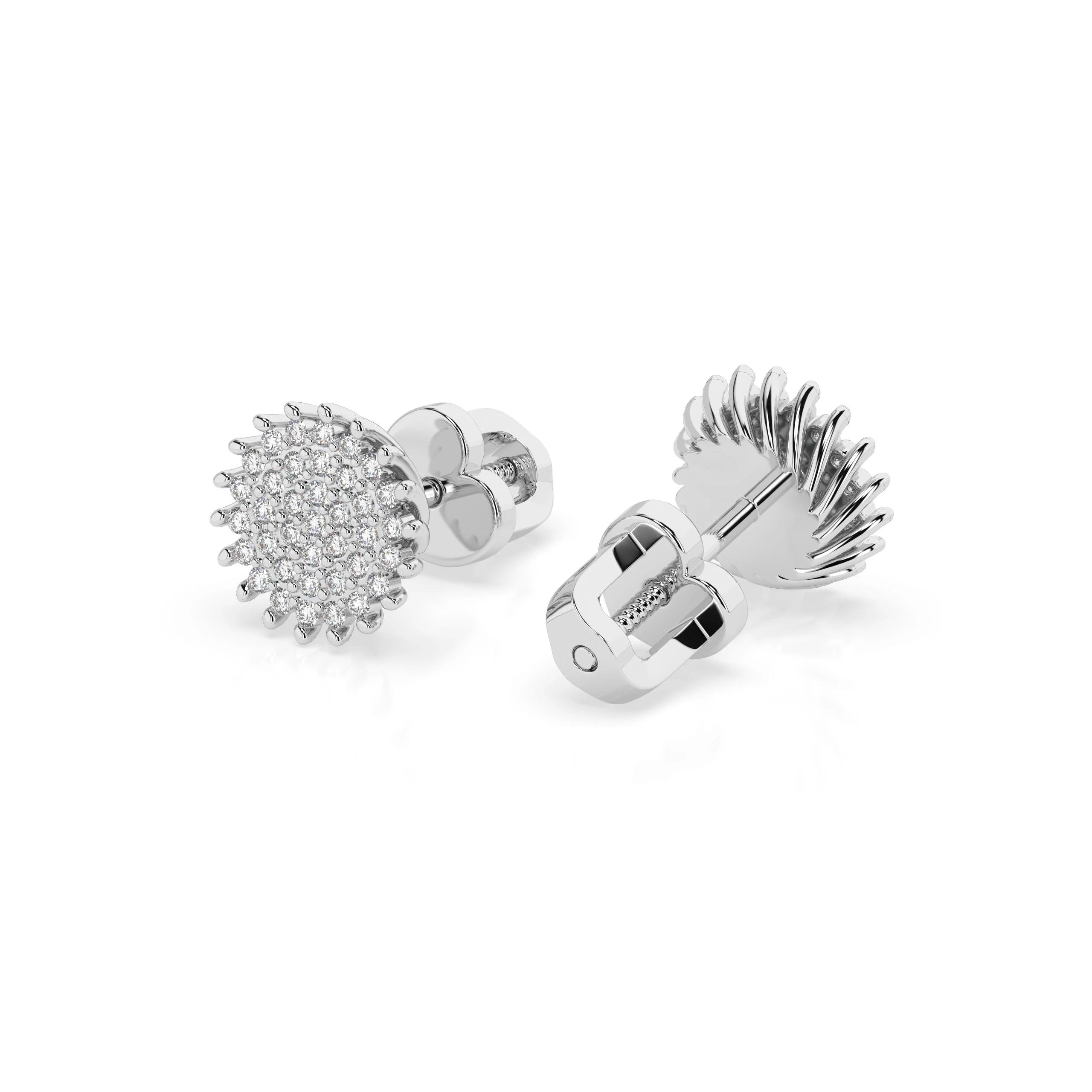 Illusion Earring (Round), 0.3 ct — 102-10171