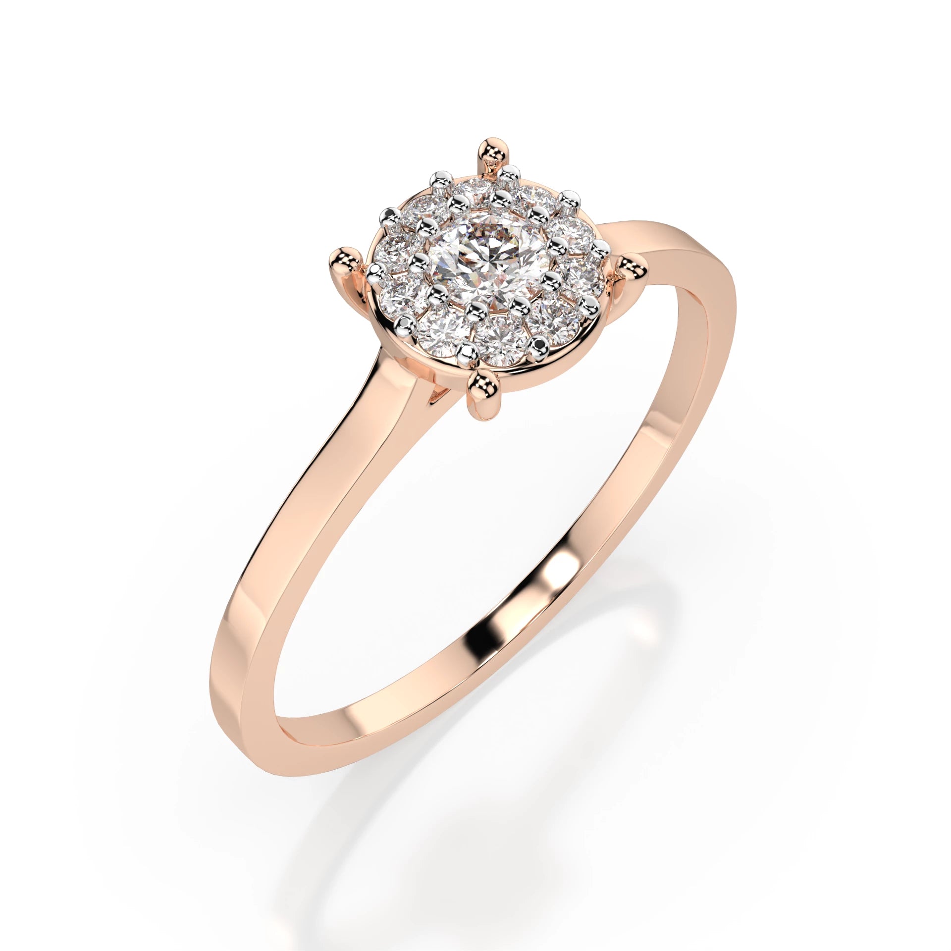 Solitaire Eternity Ring (Round), 0.1 ct — 101-10017/1(3.0)
