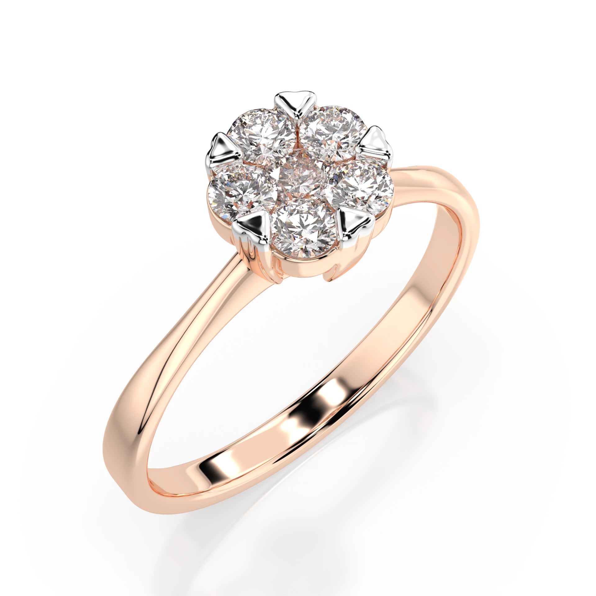 Illusion Ring (Round), 0.1 ct — 101-10015/1(3.0)