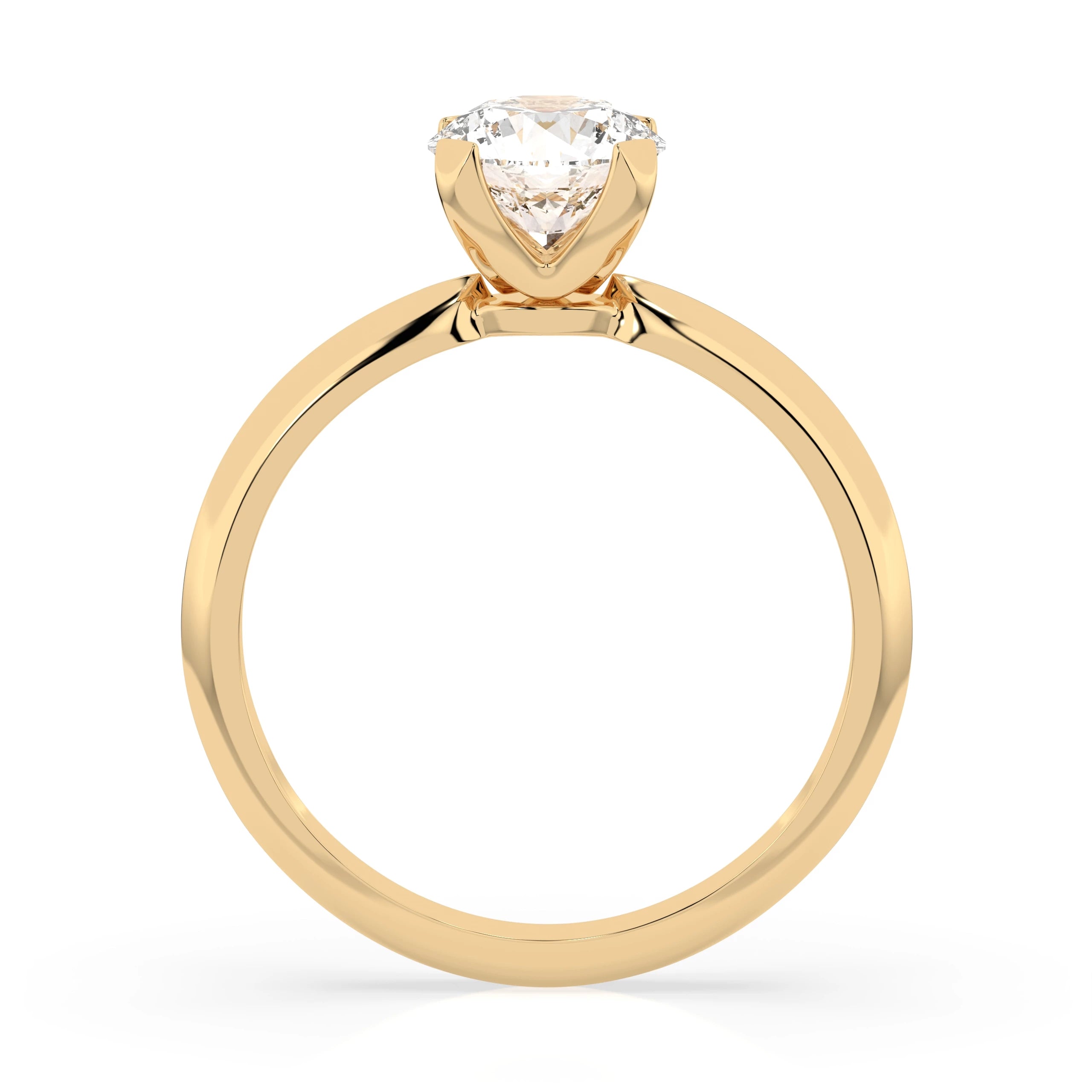 Solitaire Ring (Round), 1.0 ct — 101-10089(6.5)