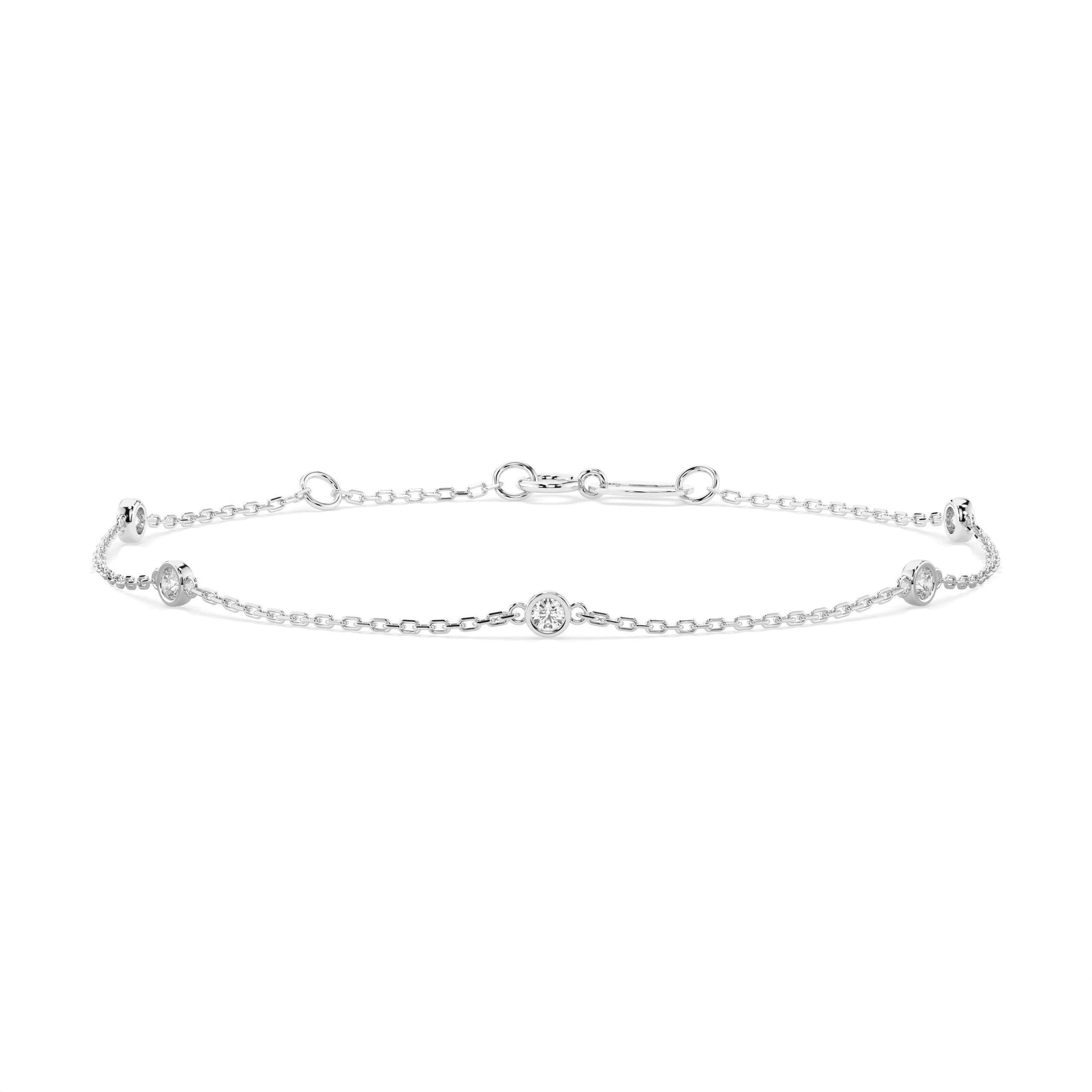 Minimalism Bracelet (Round), 0.14 ct — 105-10008/5(1.9)