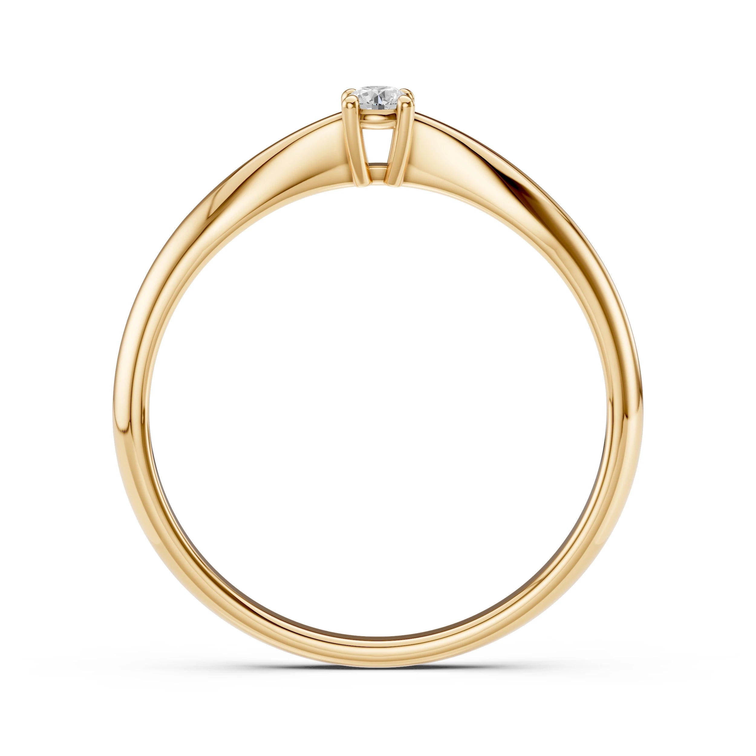 Solitaire Ring (Round), 0.06 ct — 101-10021(2.5)