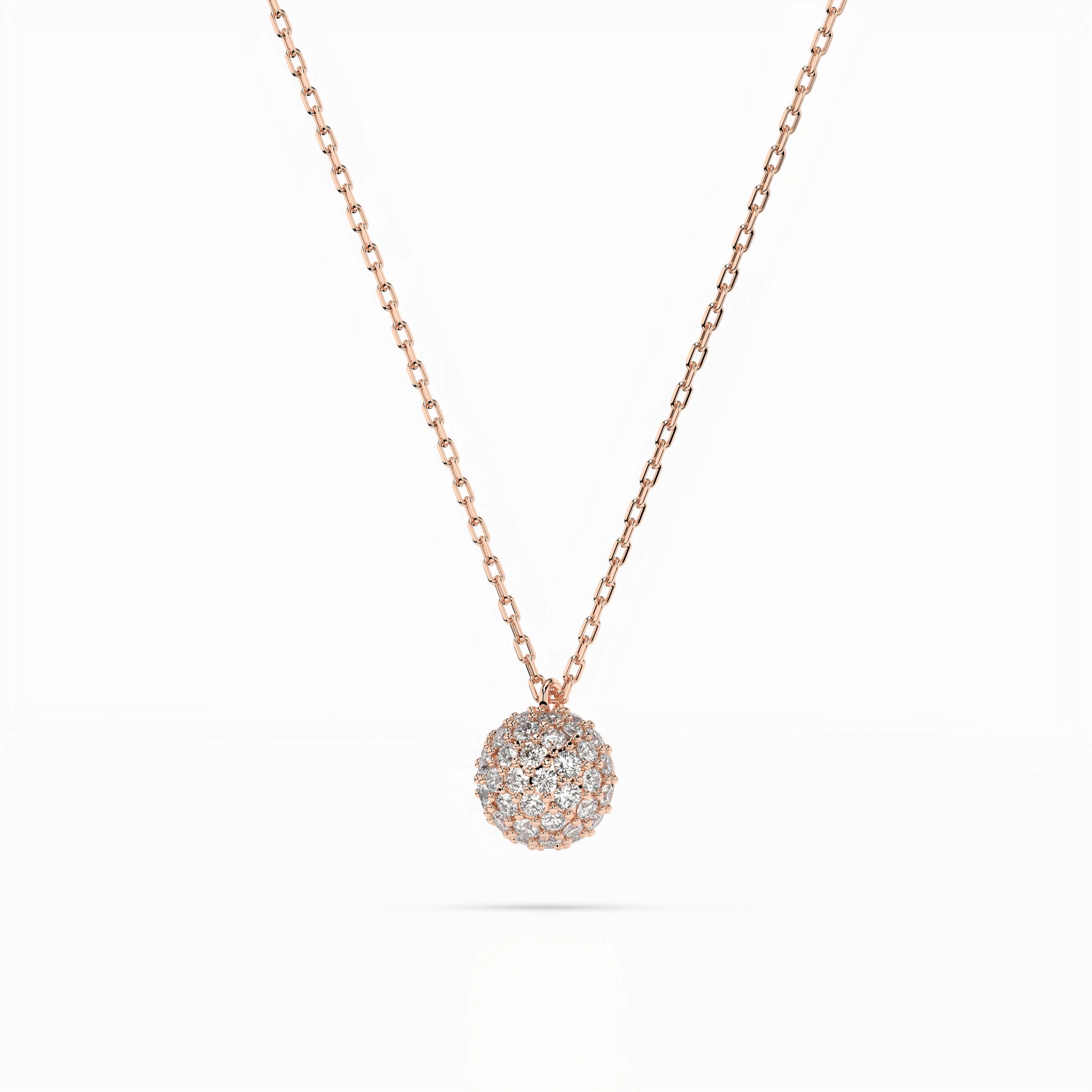 Illusion Necklace (Round), 0.23 ct — 104-10065