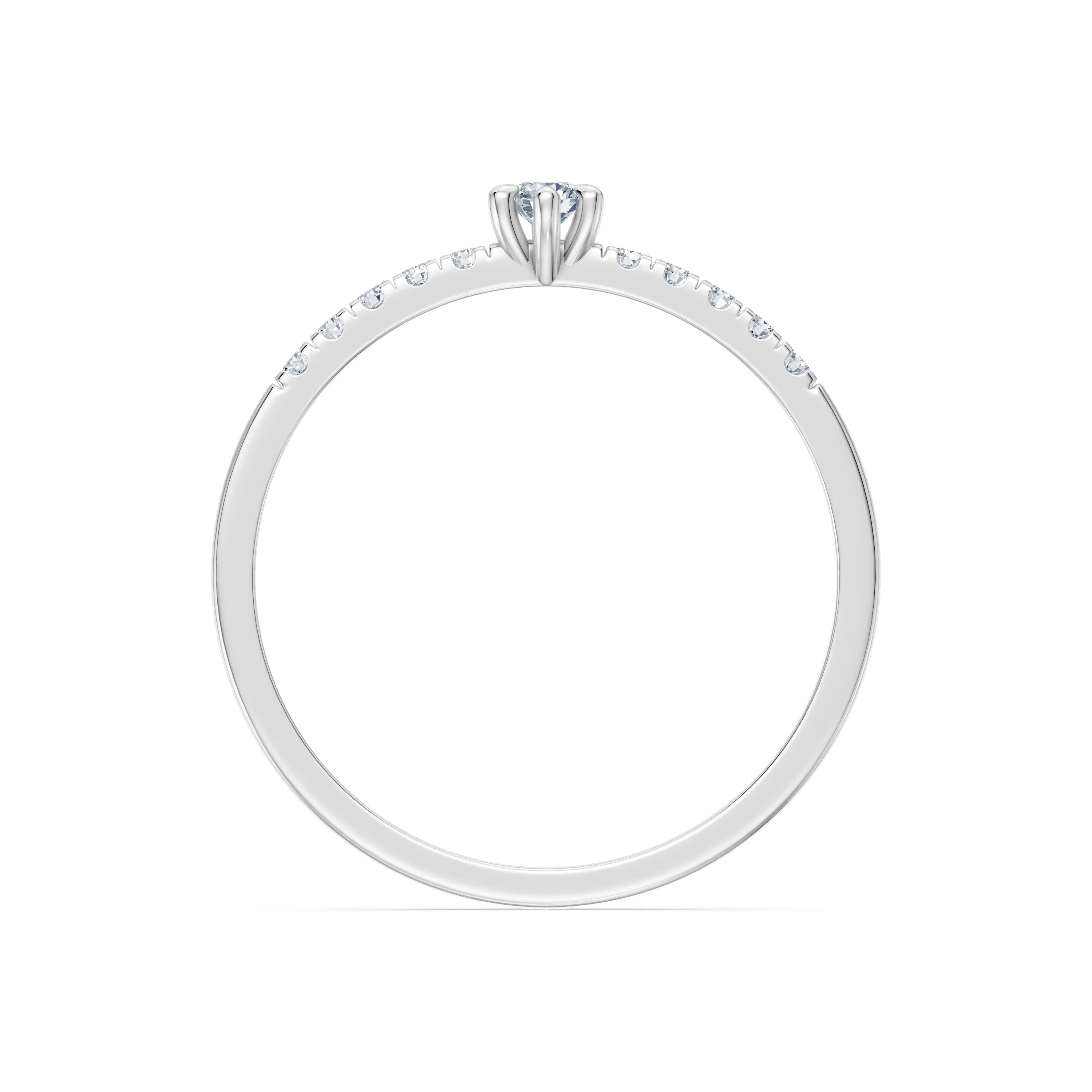 Solitaire Eternity Ring, 0.07 ct — 101-10126/4(2.6)