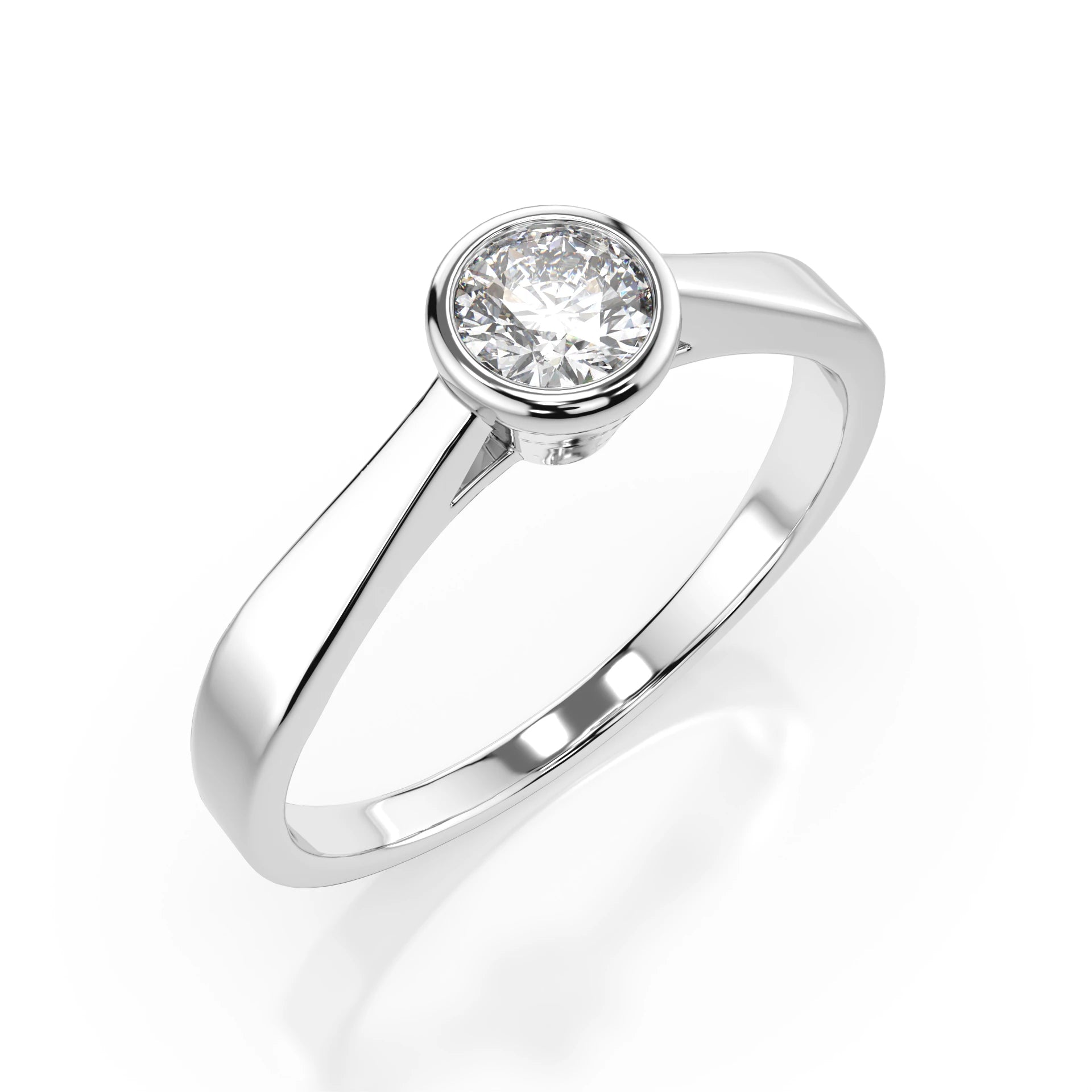 Solitaire Ring (Round), 0.3 ct — 101-10010(4.2)
