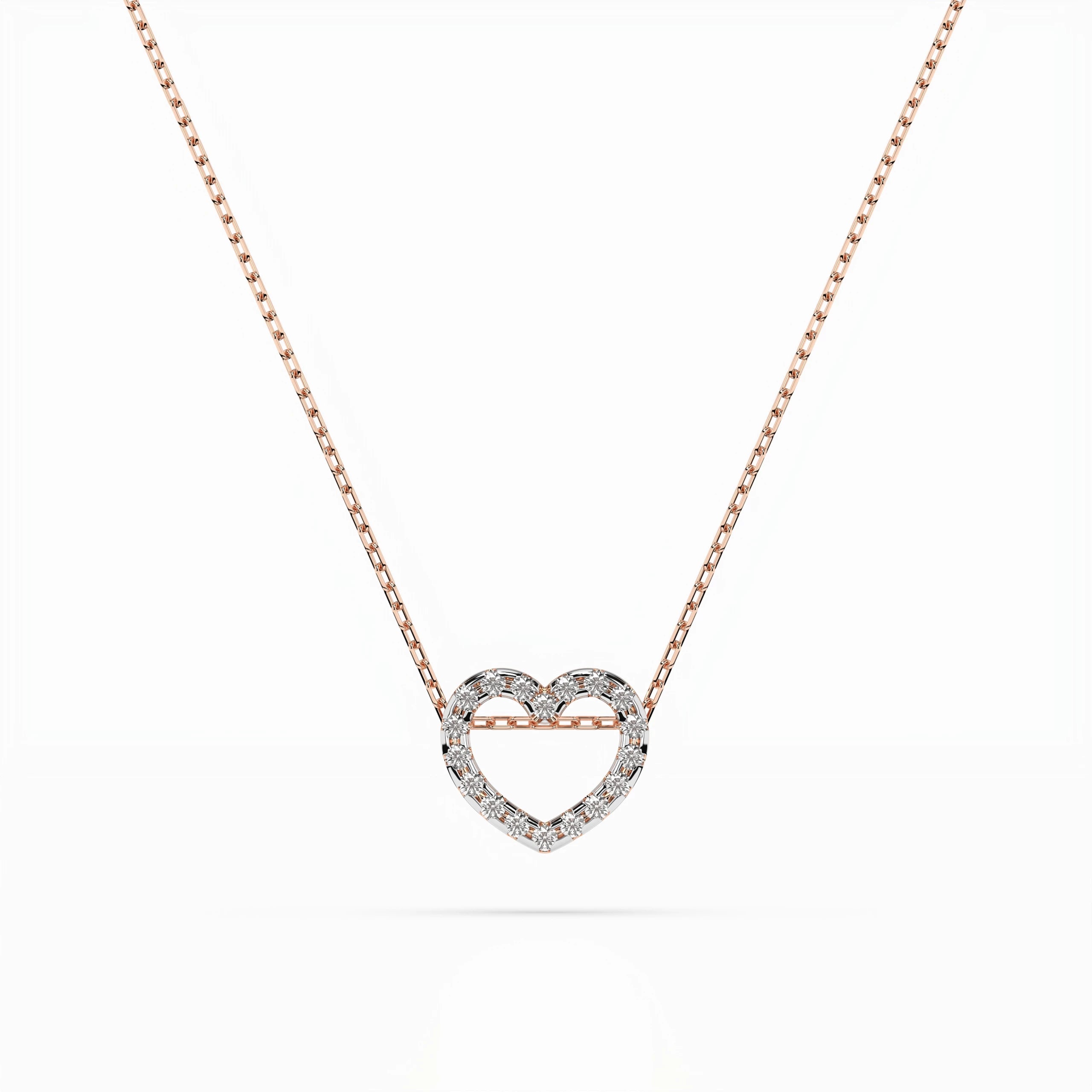 Minimalism Necklace (Round), 0.09 ct — 104-10051