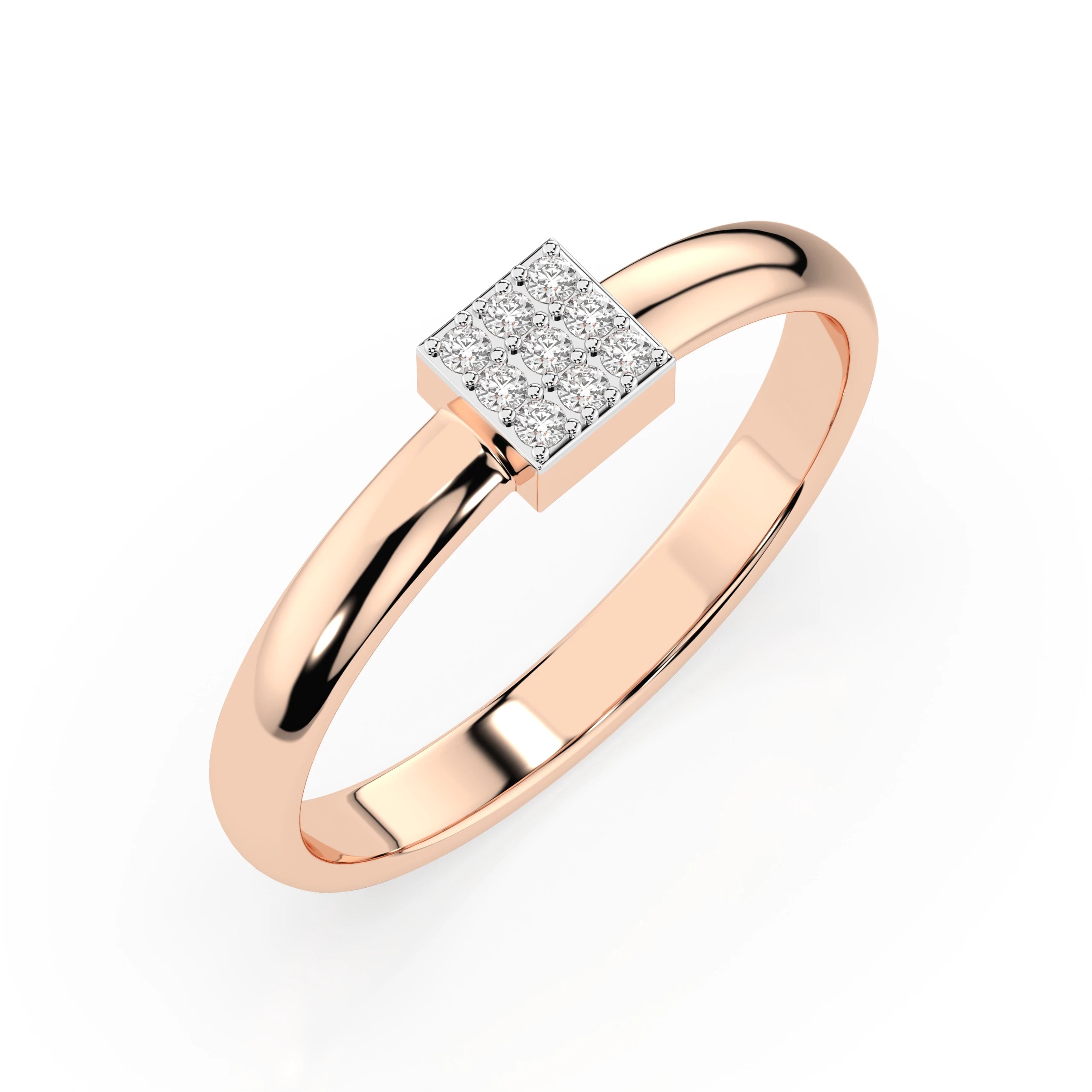 Illusion Ring (Round), 0.05 ct — 101-10063