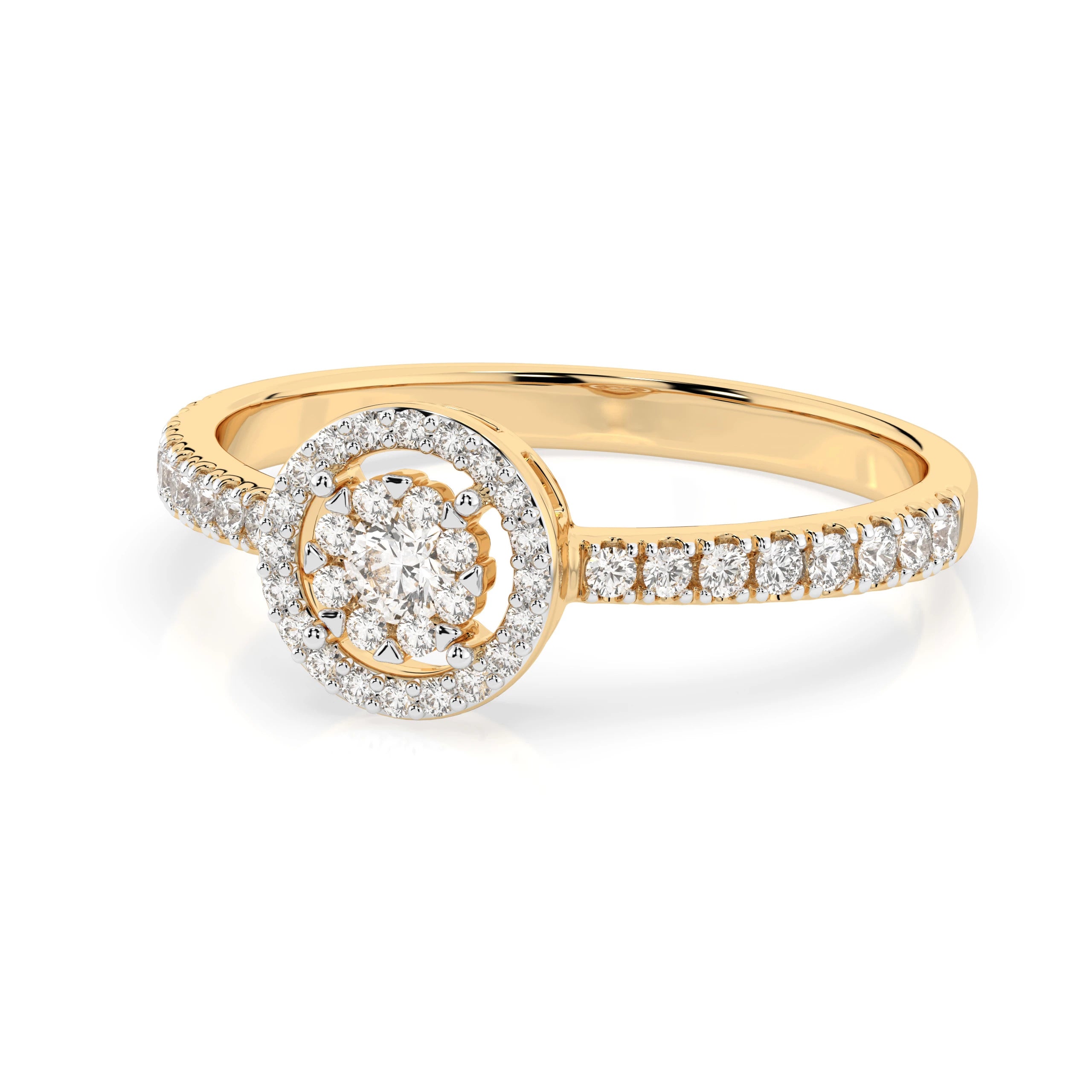Illusion Ring (Round), 0.03 ct — 101-10018(2.0)