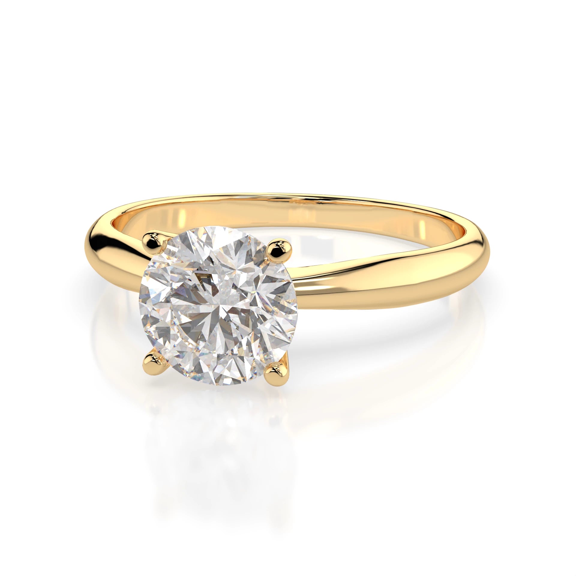 Solitaire Ring (Round), 0.7 ct — 101-10021(5.7)