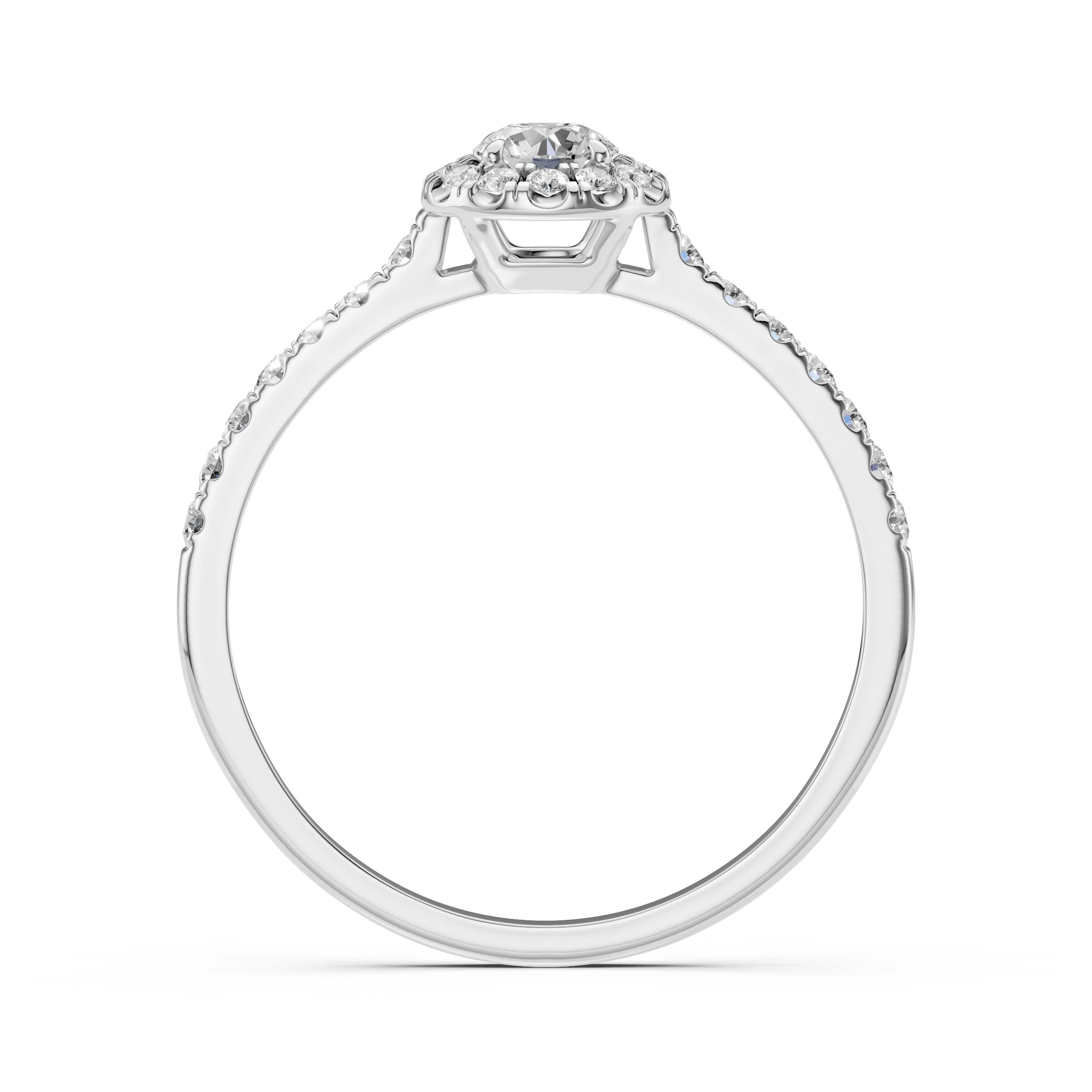 Solitaire Eternity Ring (Round), 0.2 ct — 101-10095(3.7)