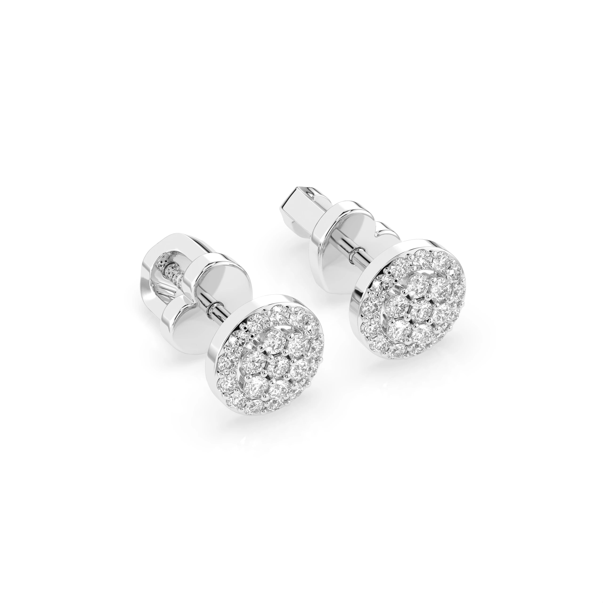 Illusion Earring (Round), 0.16 ct — 102-10072
