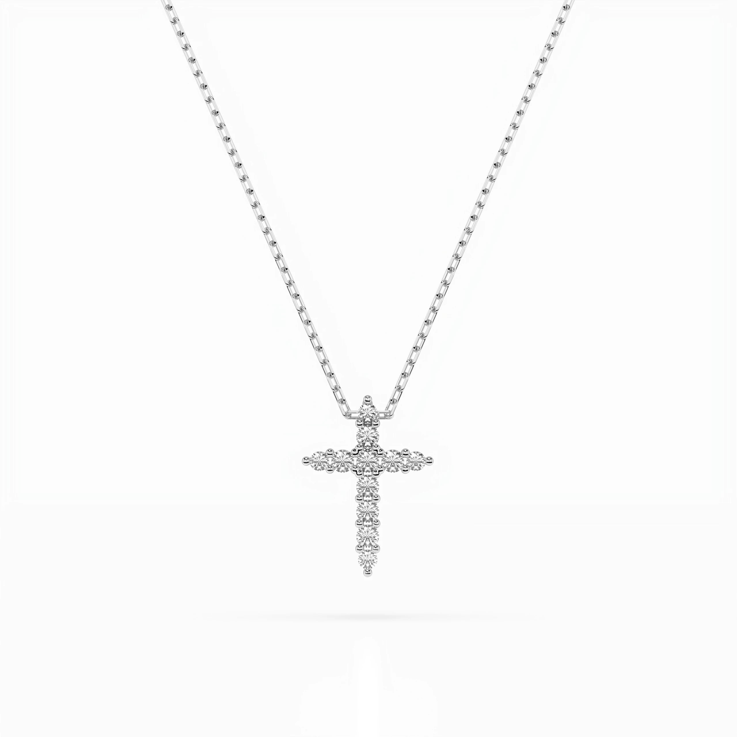 Minimalism Necklace (Round), 0.07 ct — 104-10020