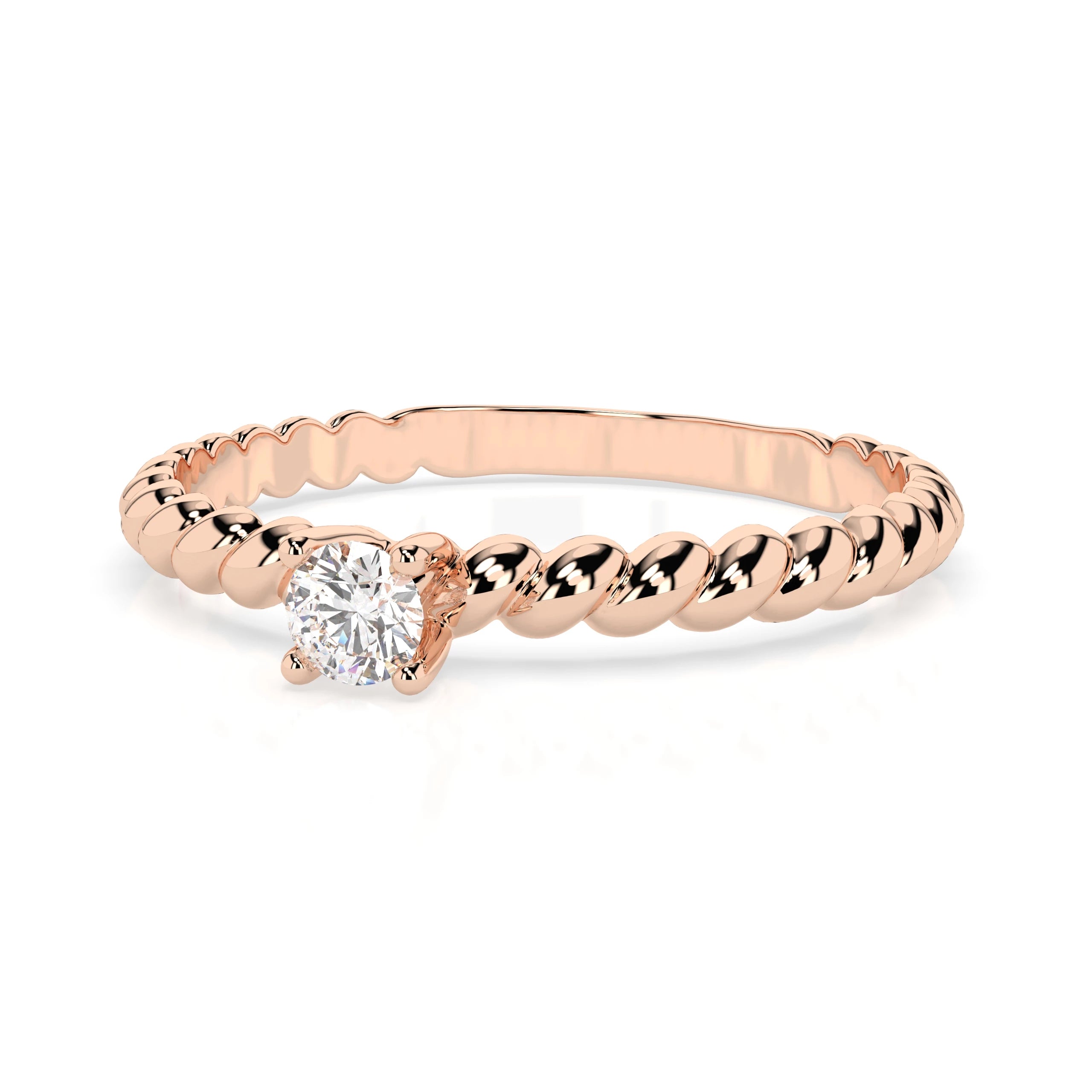 Solitaire Ring (Round), 0.06 ct — 101-10038(2.5)