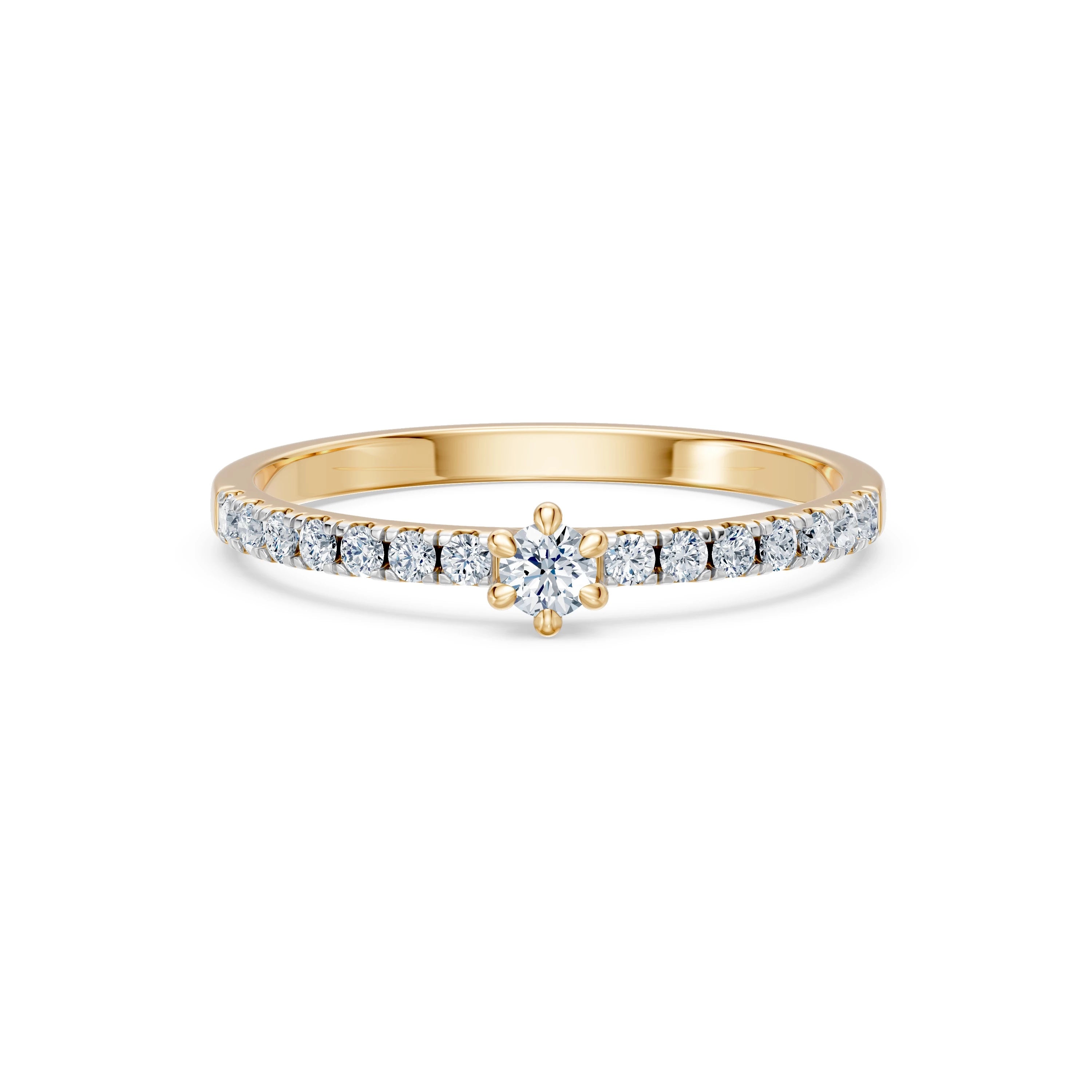 Solitaire Eternity Ring, 0.09 ct — 101-10126/3(2.8)