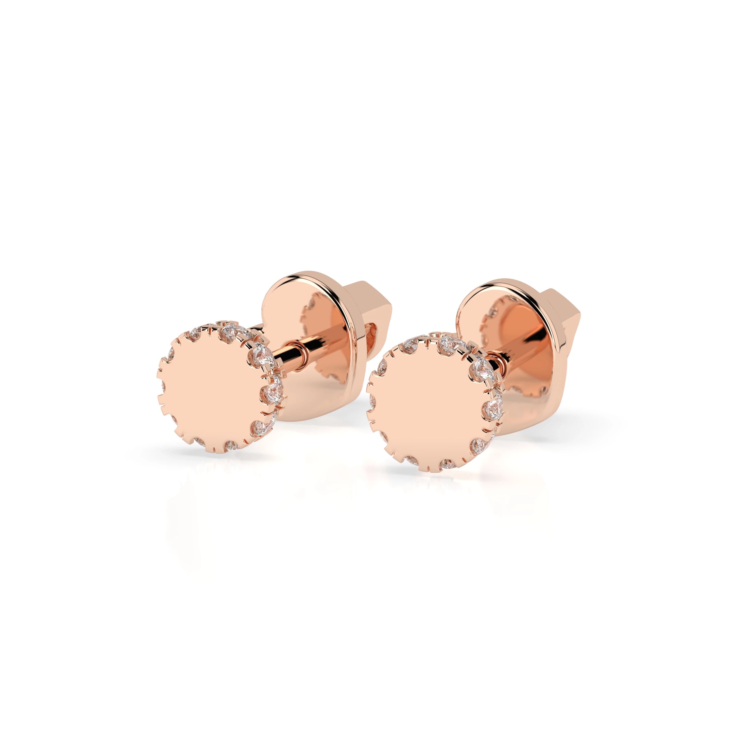 Minimalism Earring (Round), 0.1 ct — 102-10029