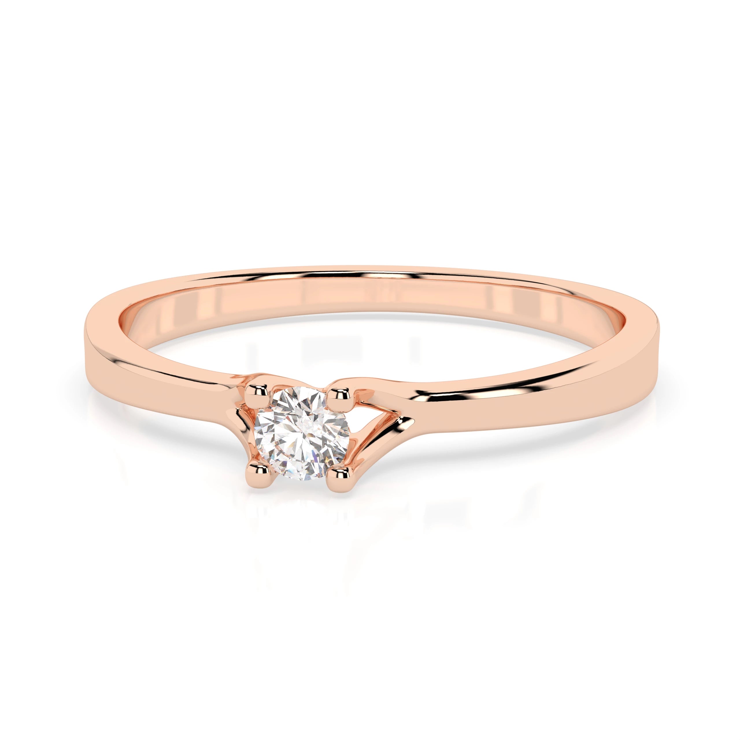 Solitaire Ring (Round), 0.06 ct — 101-10033(2.5)