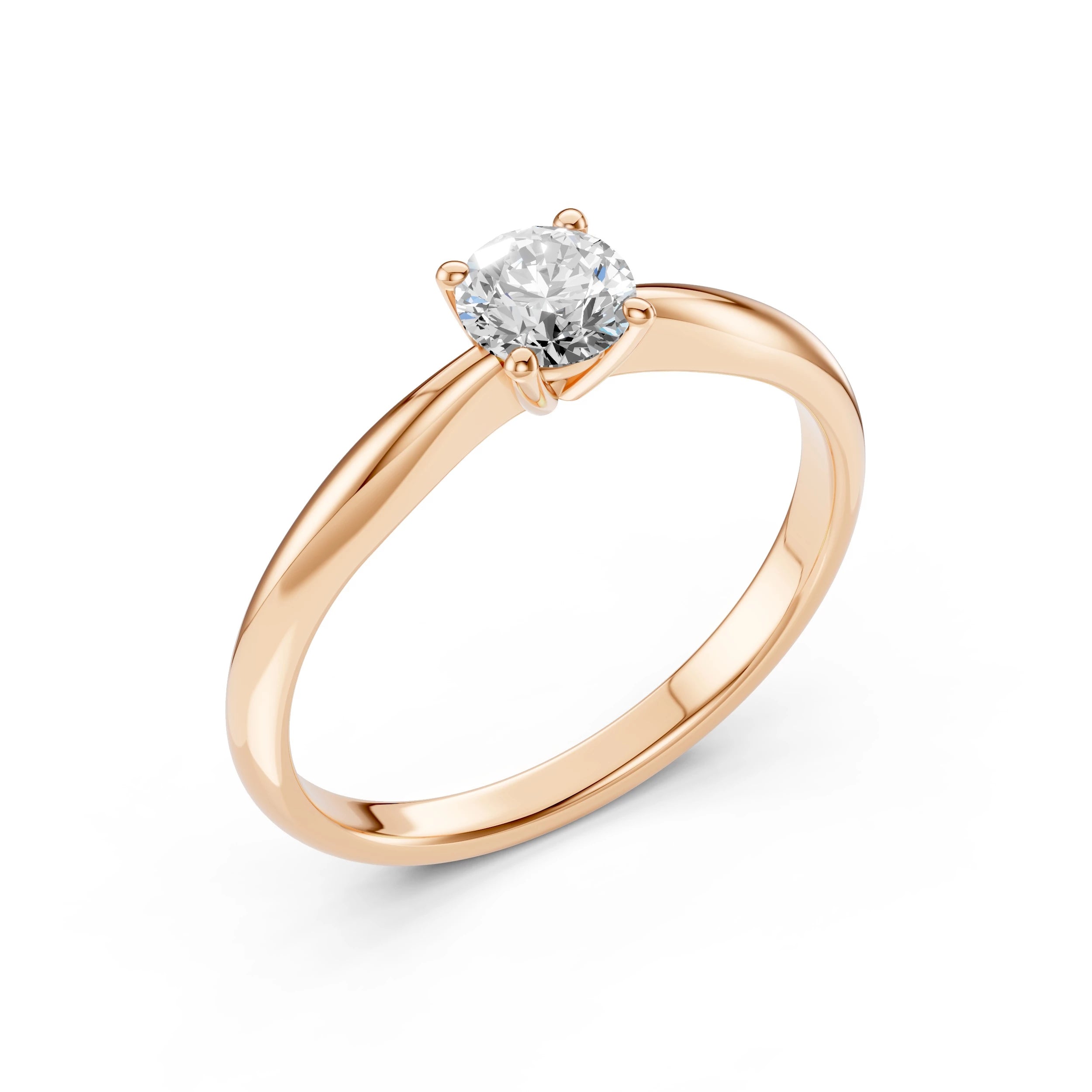 Solitaire Ring (Round), 0.5 ct — 101-10021(5.1)