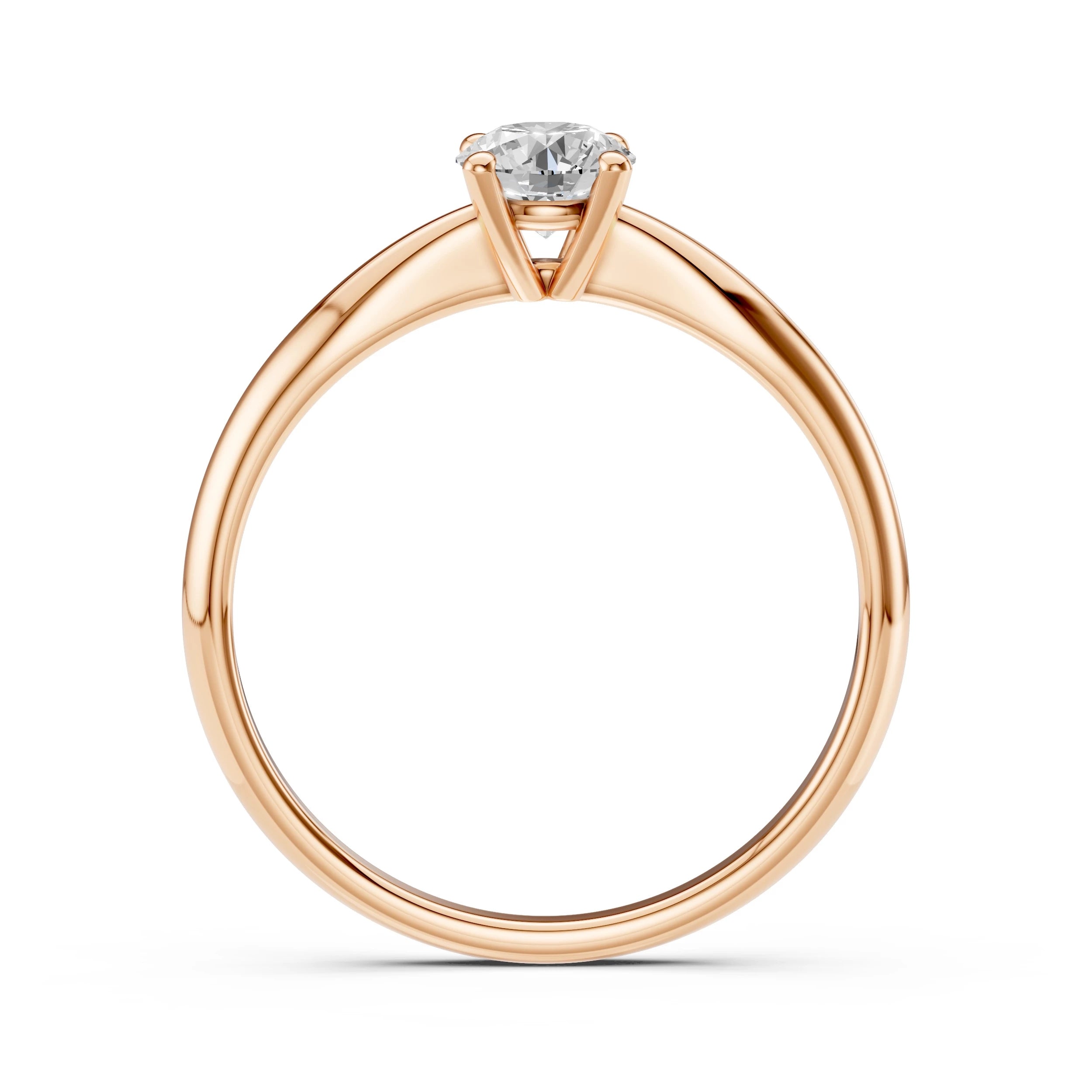 Solitaire Ring (Round), 0.5 ct — 101-10021(5.1)