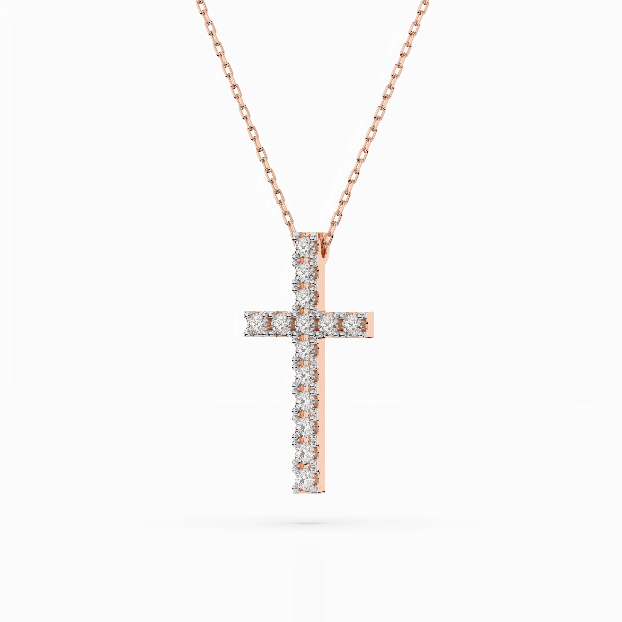 Minimalism Necklace (Round), 0.2 ct — 104-10025