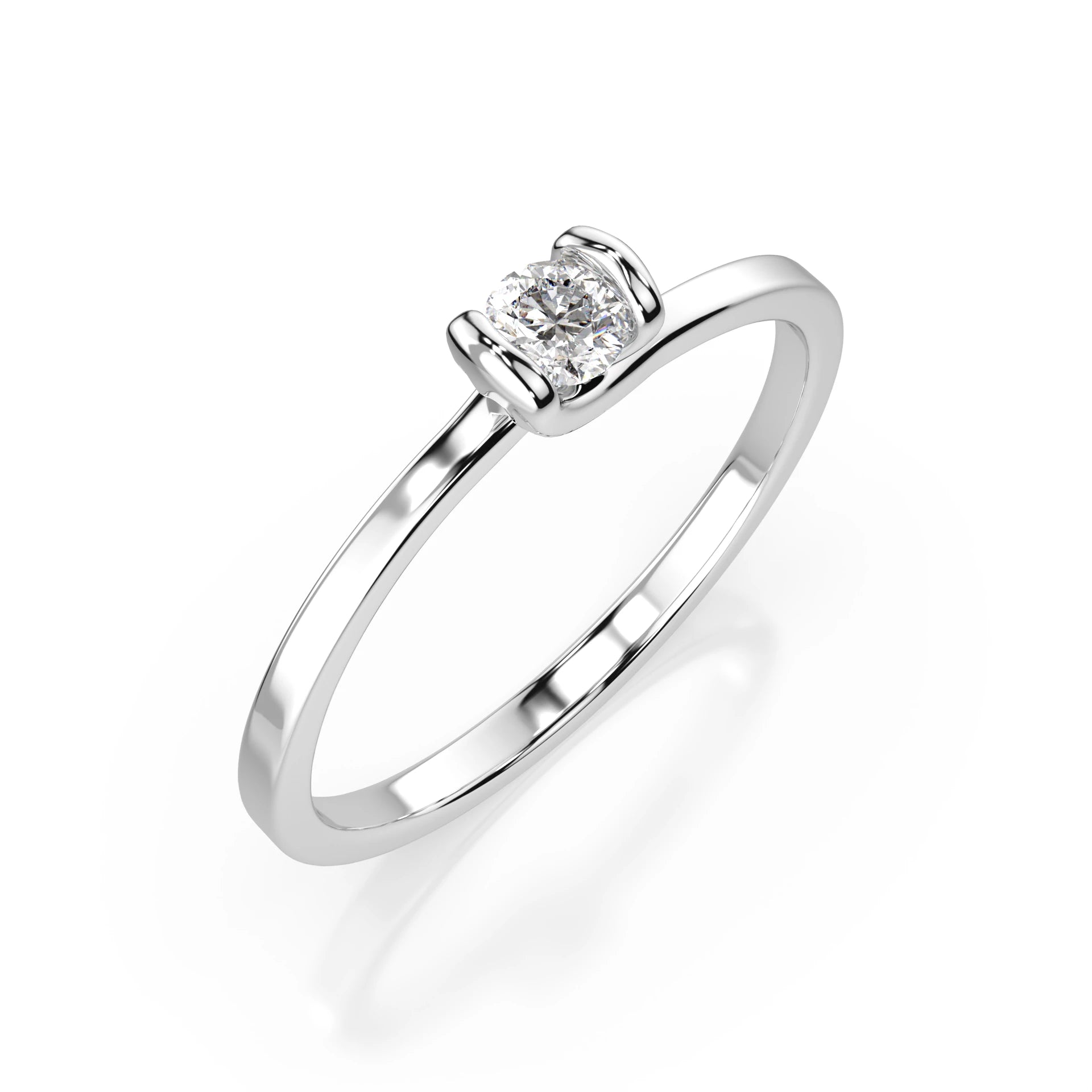 Solitaire Ring (Round), 0.06 ct — 101-10016(2.5)