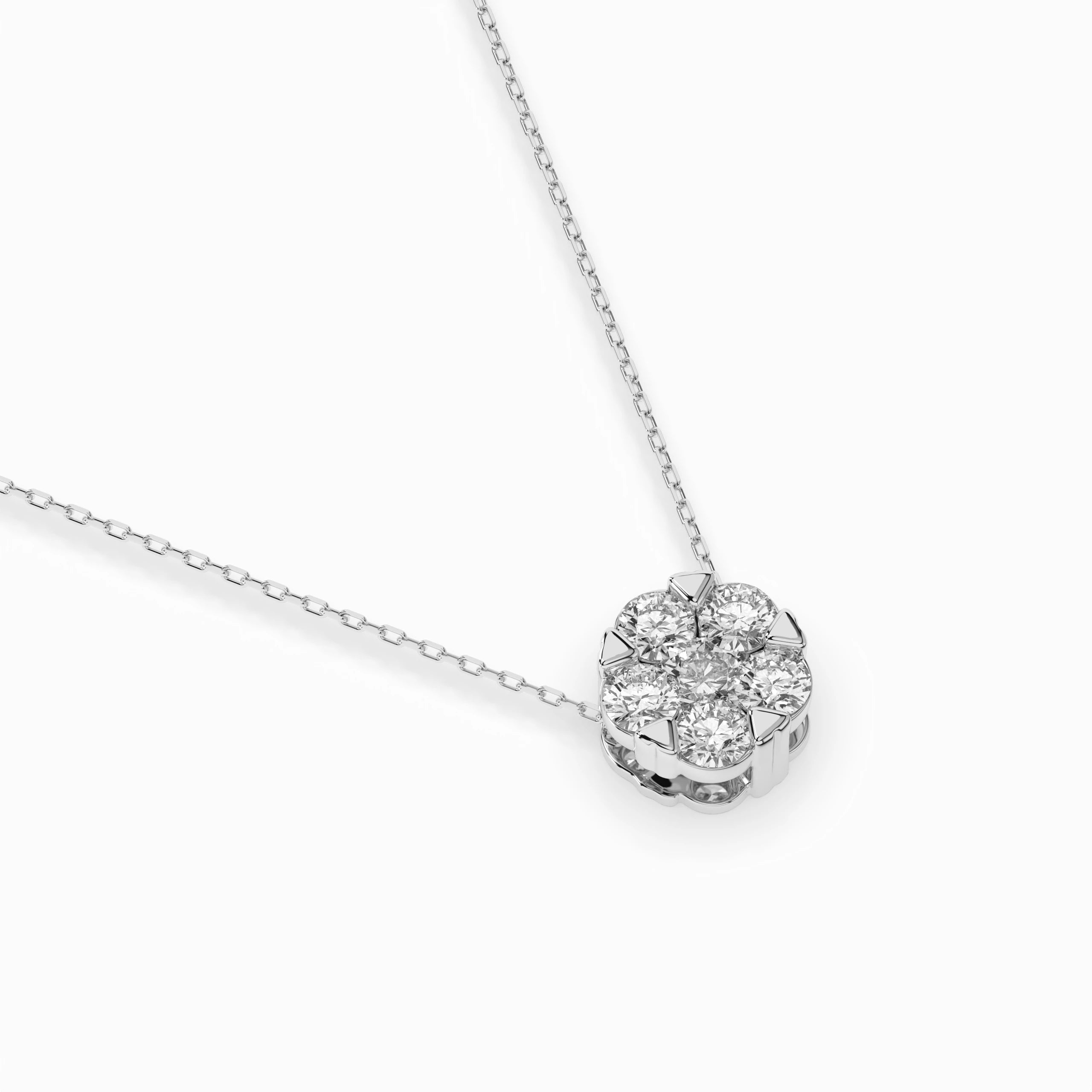 Illusion Necklace (Round), 0.1 ct — 104-10033(3.0)