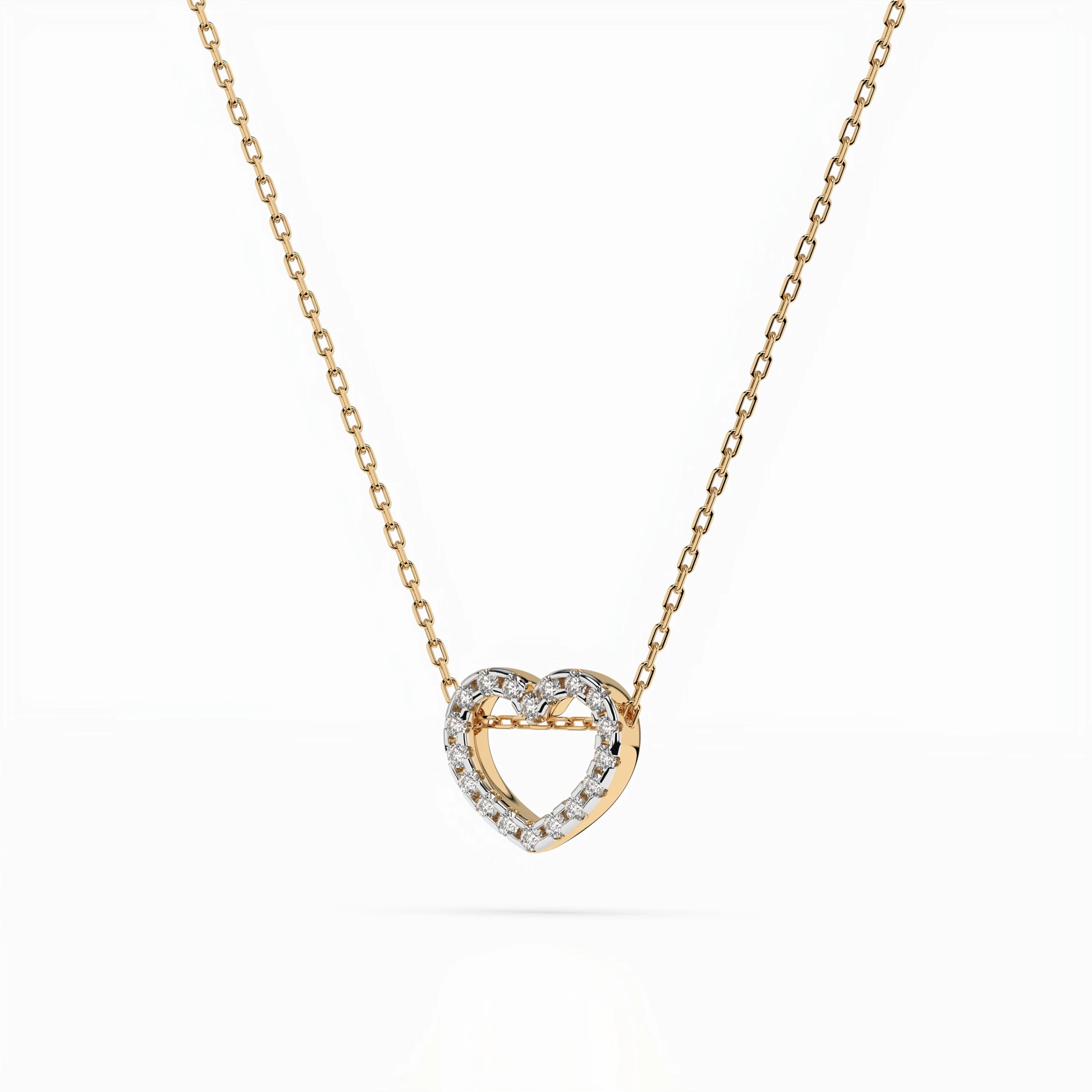 Minimalism Necklace (Round), 0.09 ct — 104-10051