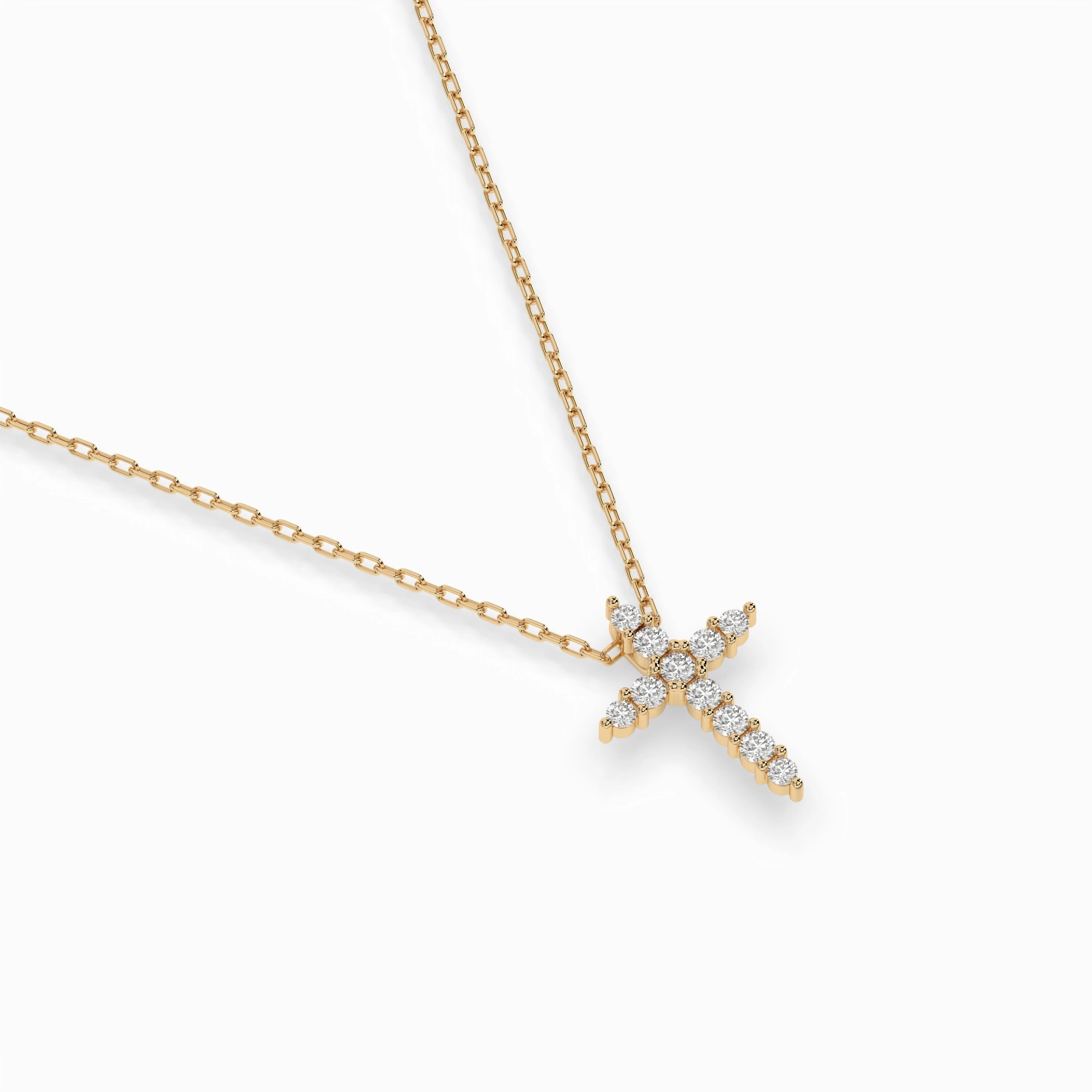Minimalism Necklace (Round), 0.07 ct — 104-10020