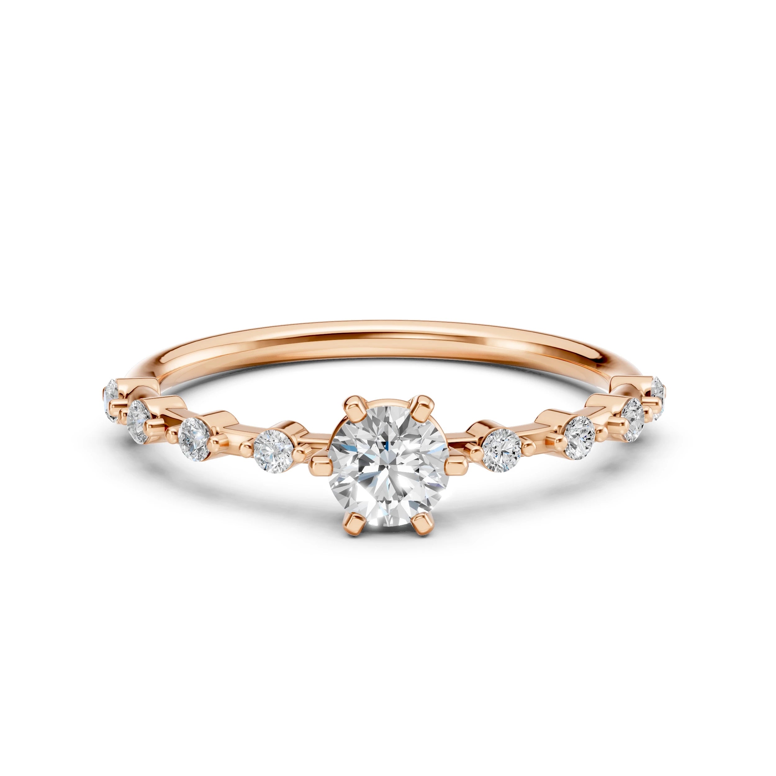 Solitaire Eternity Ring (Round), 0.4 ct — 101-10144(4.7)