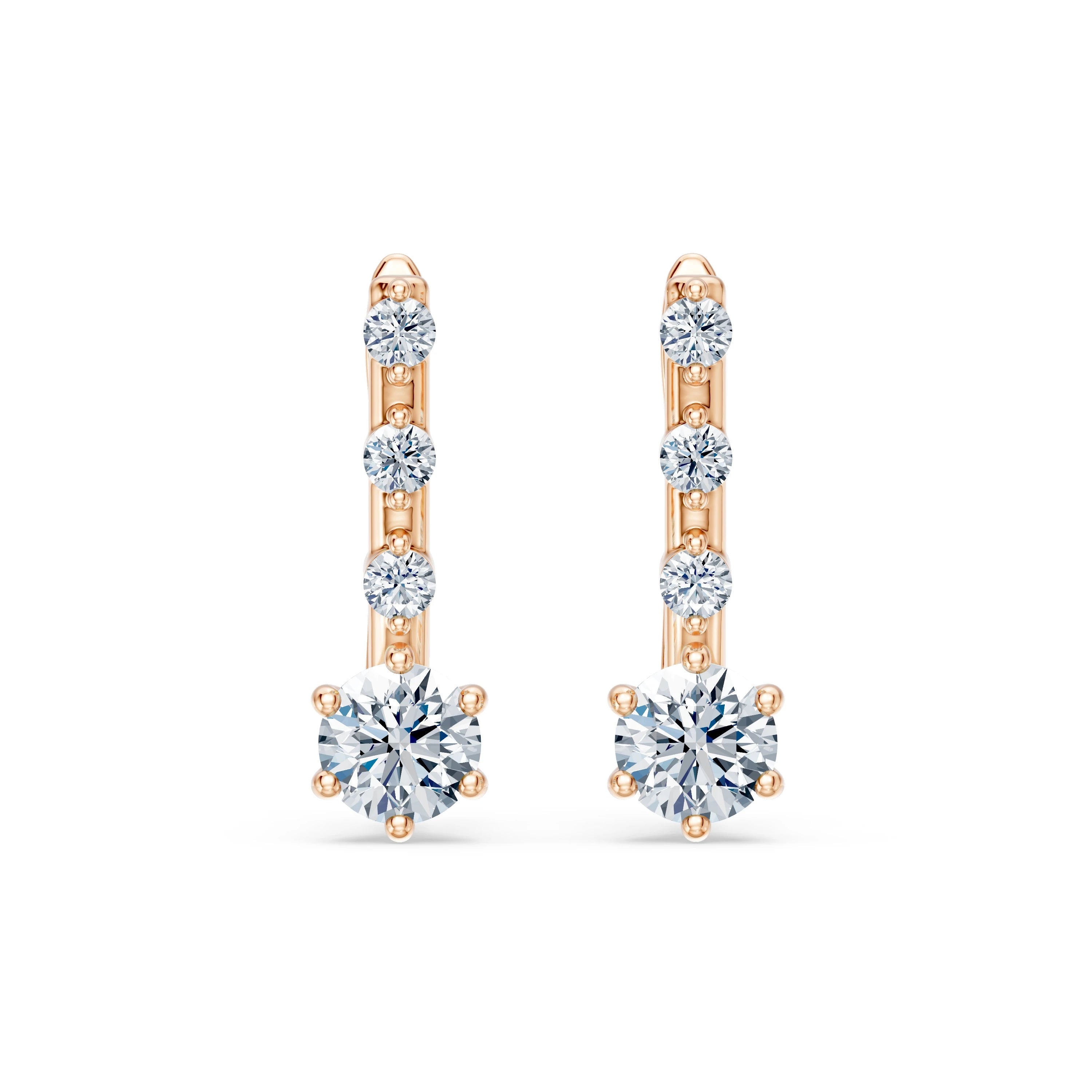 Solitaire Eternity Earring, 0.6 ct — 102-10144(4.2)