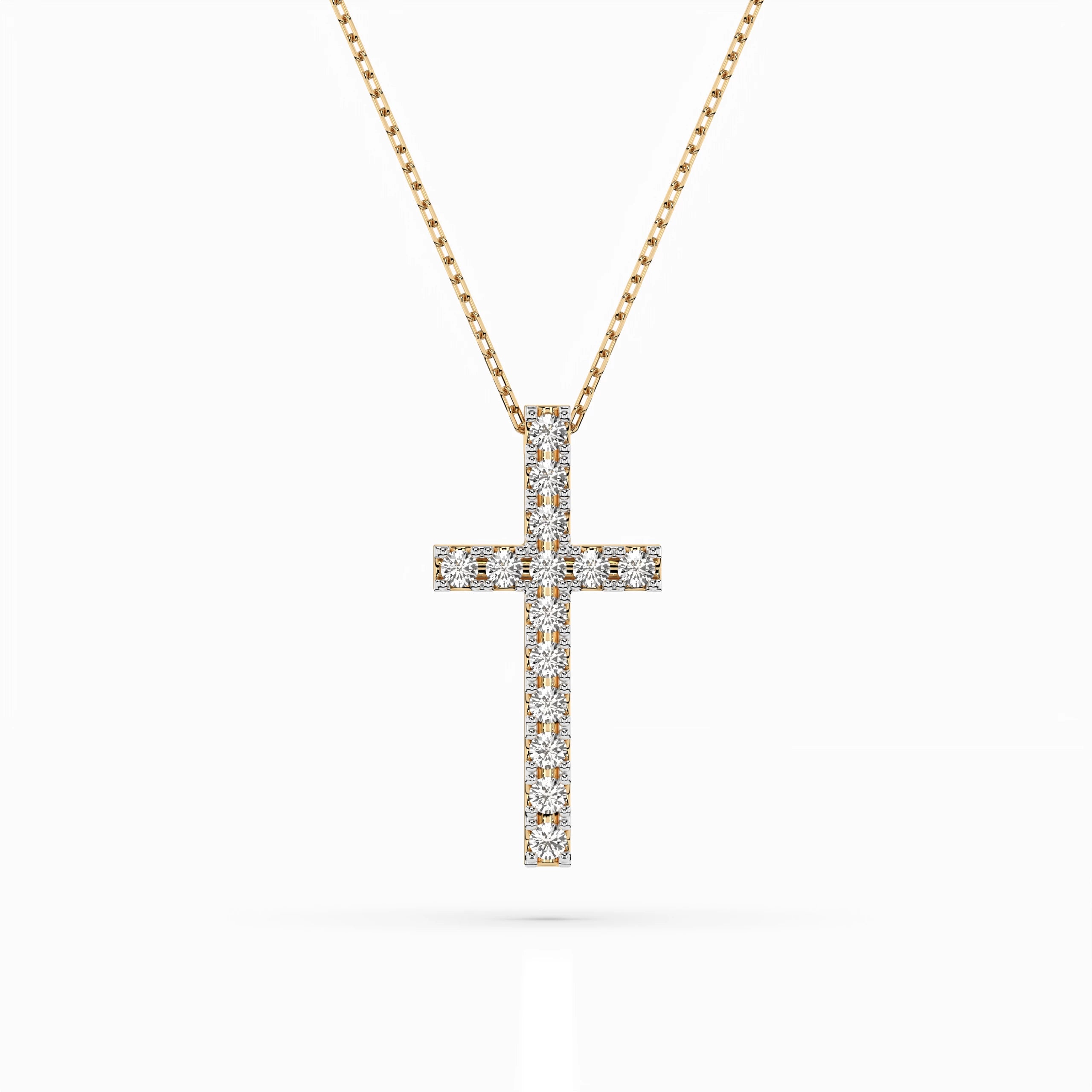 Minimalism Necklace (Round), 0.2 ct — 104-10025