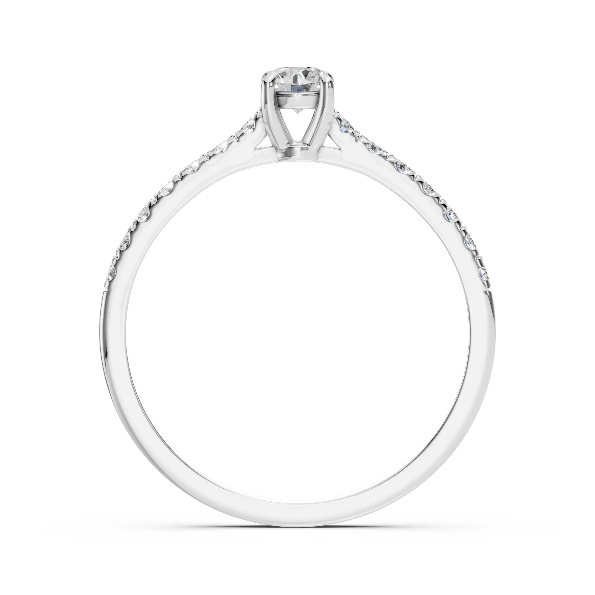 Solitaire Eternity Ring (Round), 0.2 ct — 101-10094(3.7)