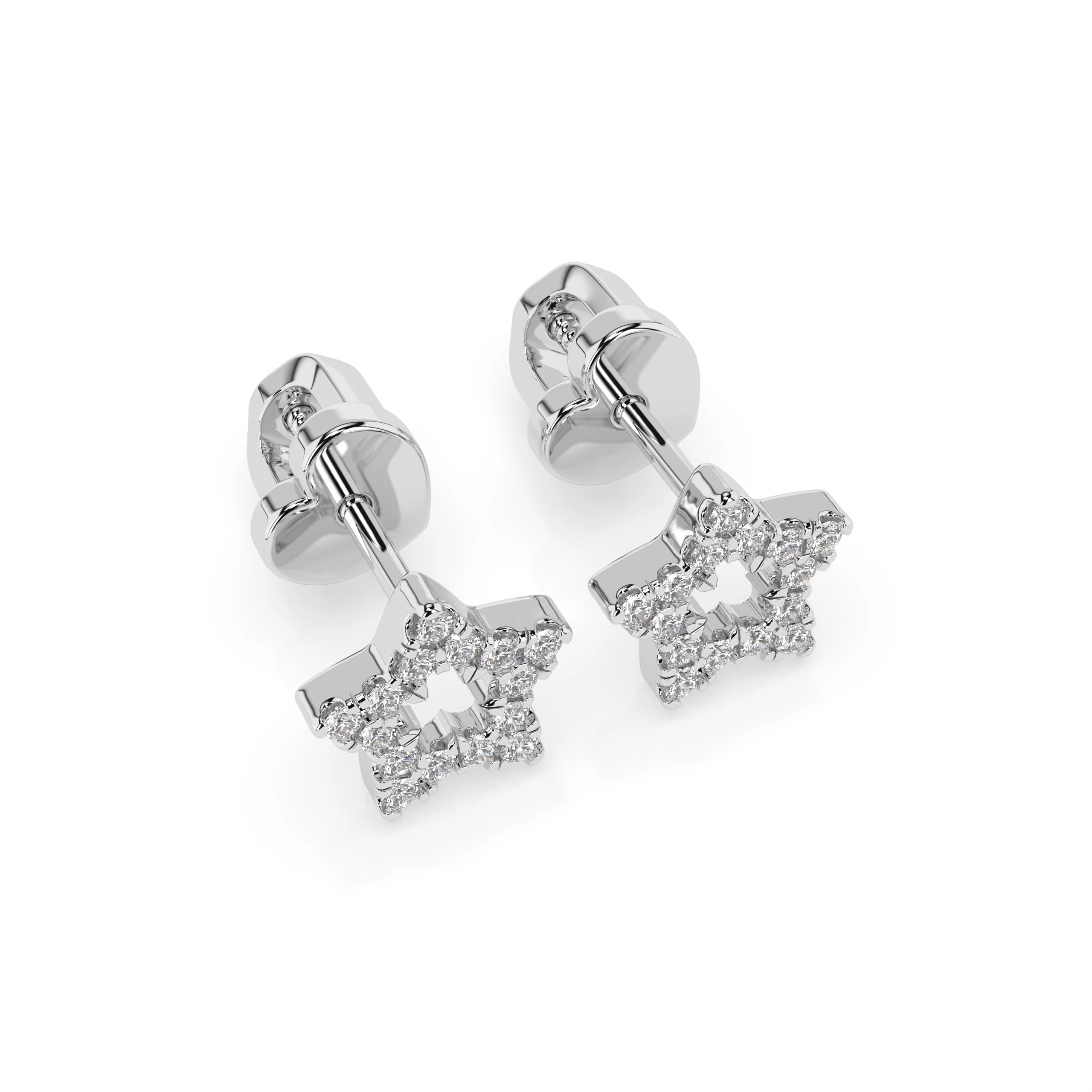 Minimalism Earring (Round), 0.18 ct — 102-10054