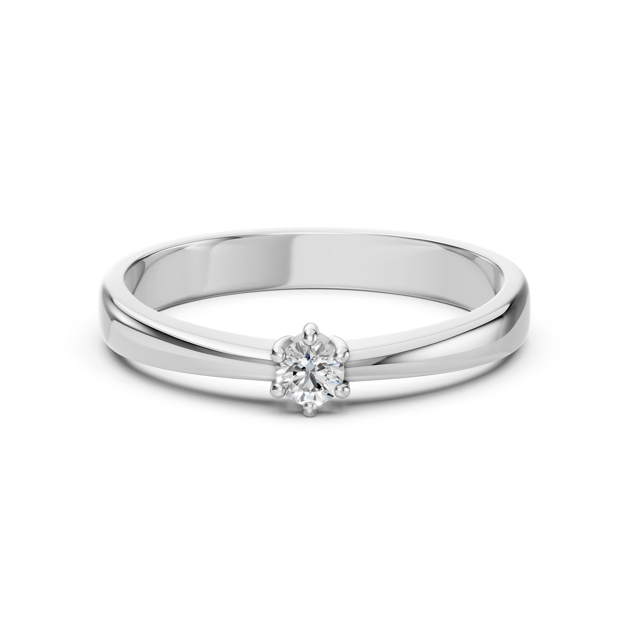 Solitaire Ring (Round), 0.1 ct — 101-10151(3.0)