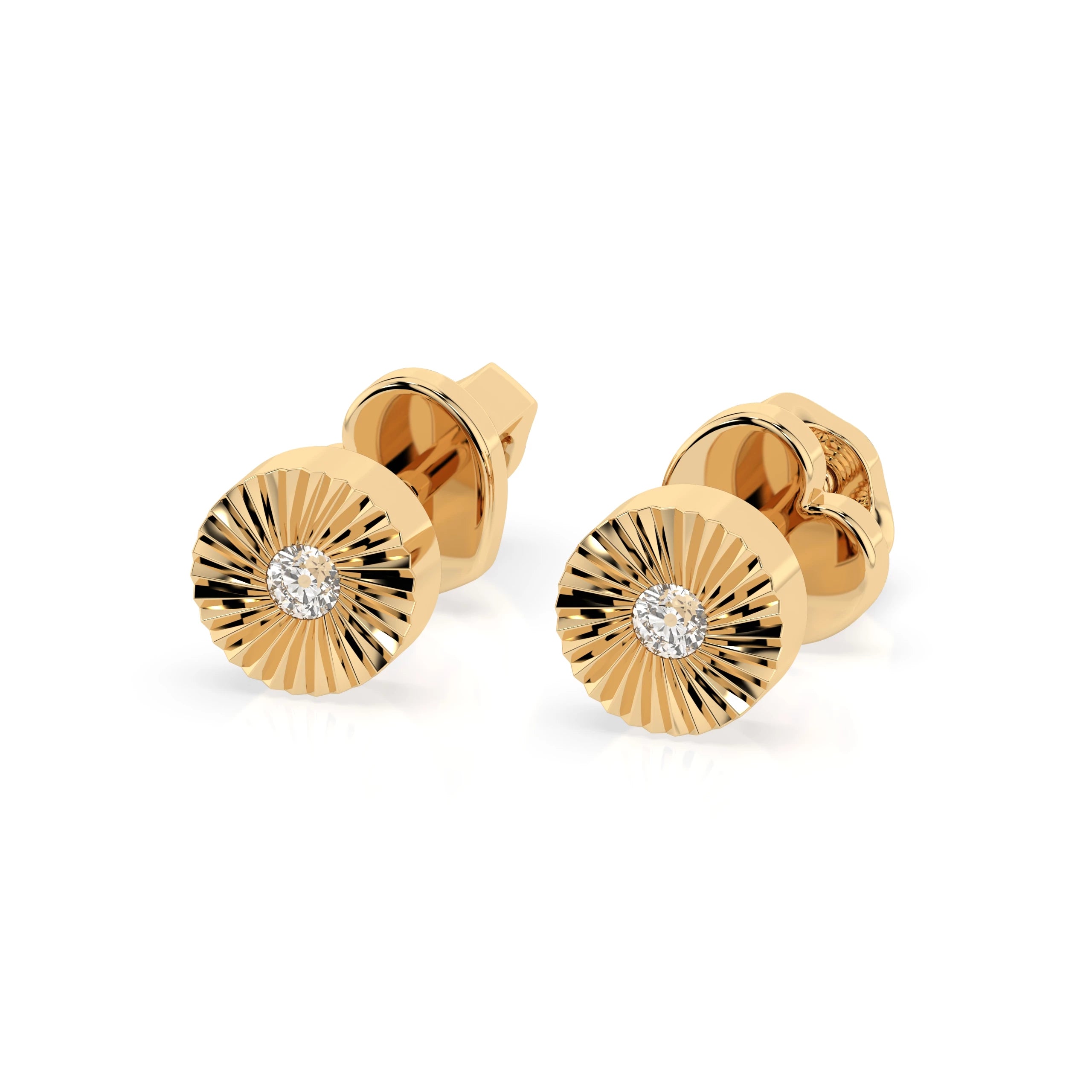 Minimalism Earring (Round), 0.04 ct — 102-10049