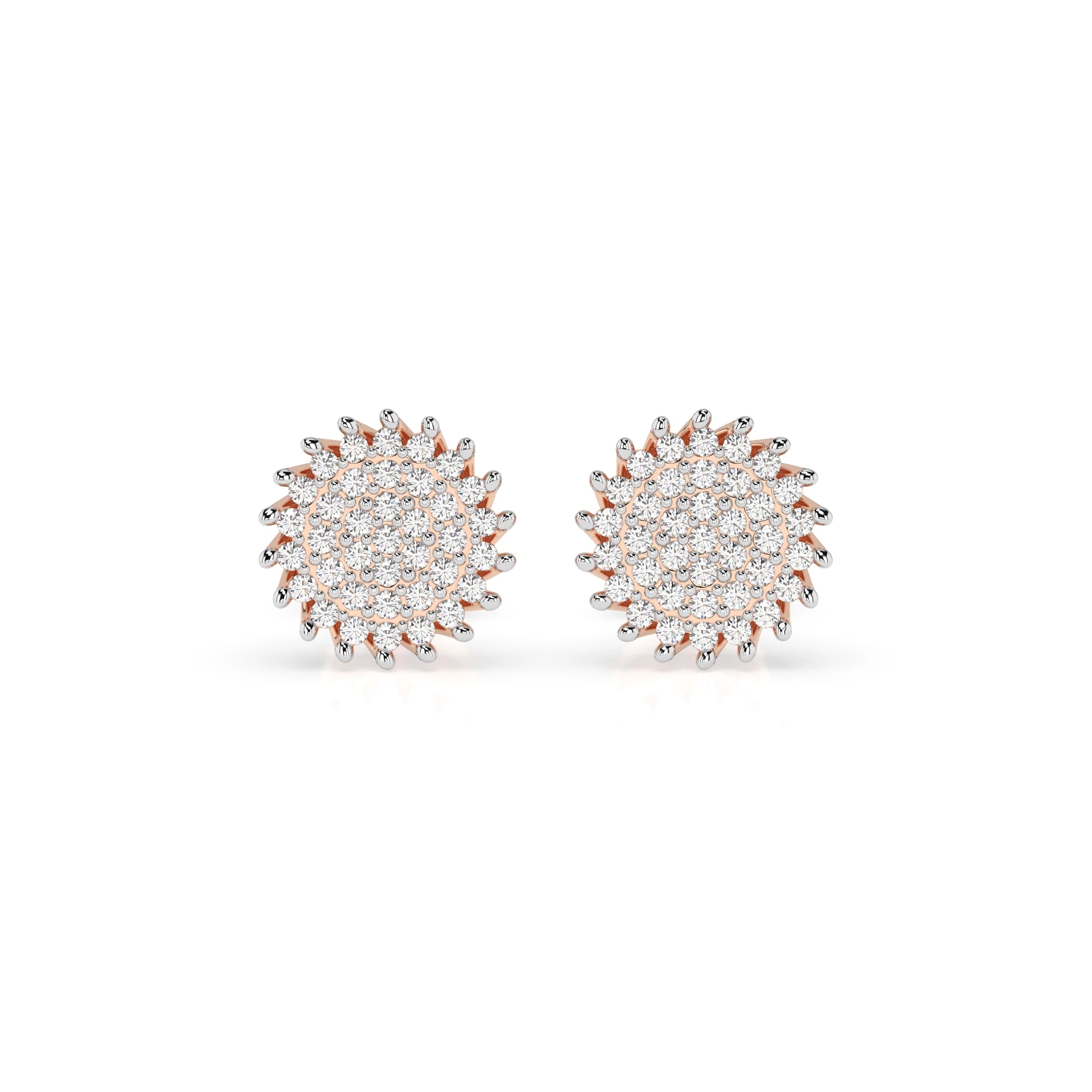 Illusion Earring (Round), 0.3 ct — 102-10171