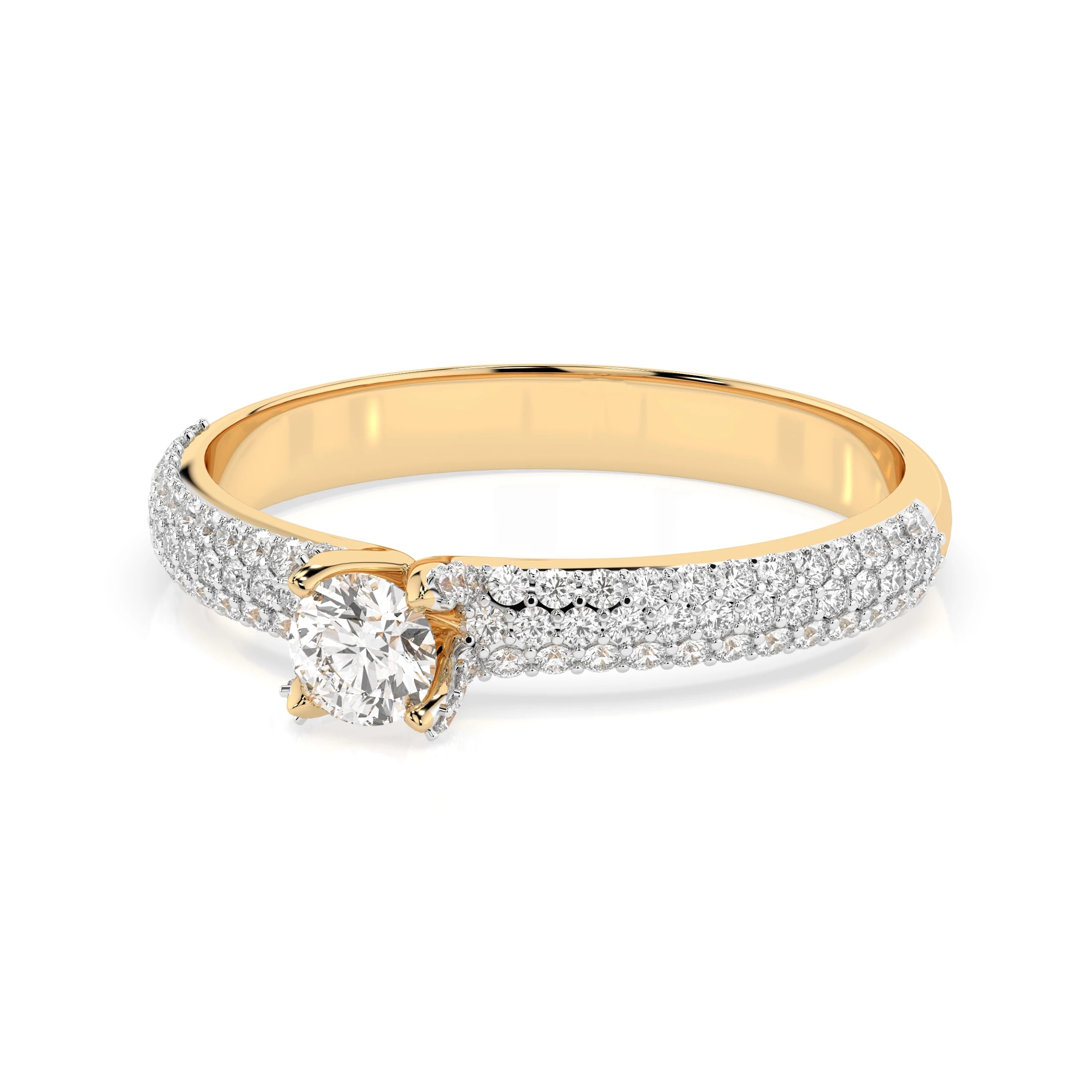 Solitaire Eternity Ring (Round), 0.17 ct — 101-10023