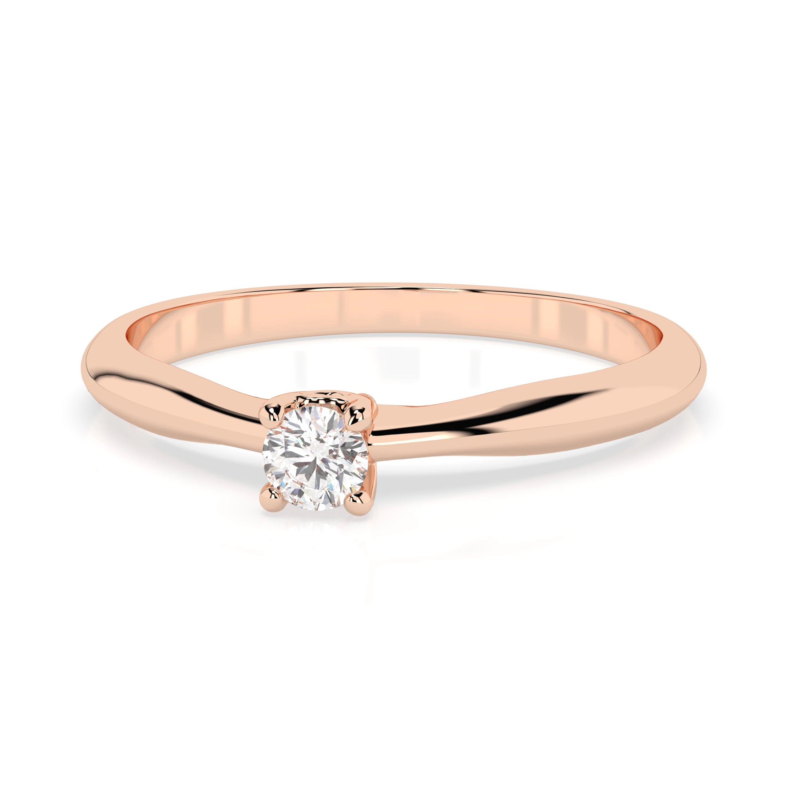 Solitaire Ring (Round), 0.06 ct — 101-10035(2.5)