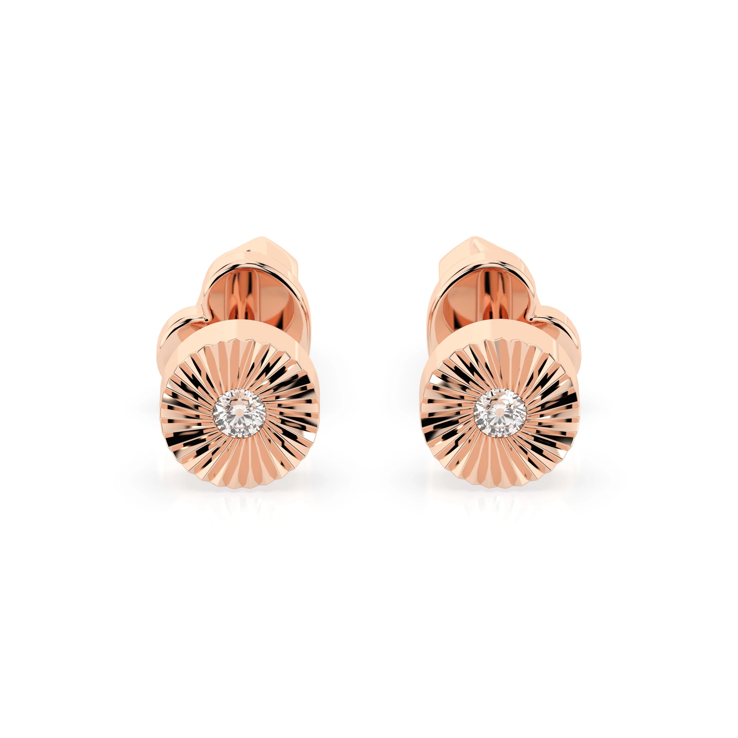 Minimalism Earring (Round), 0.04 ct — 102-10049