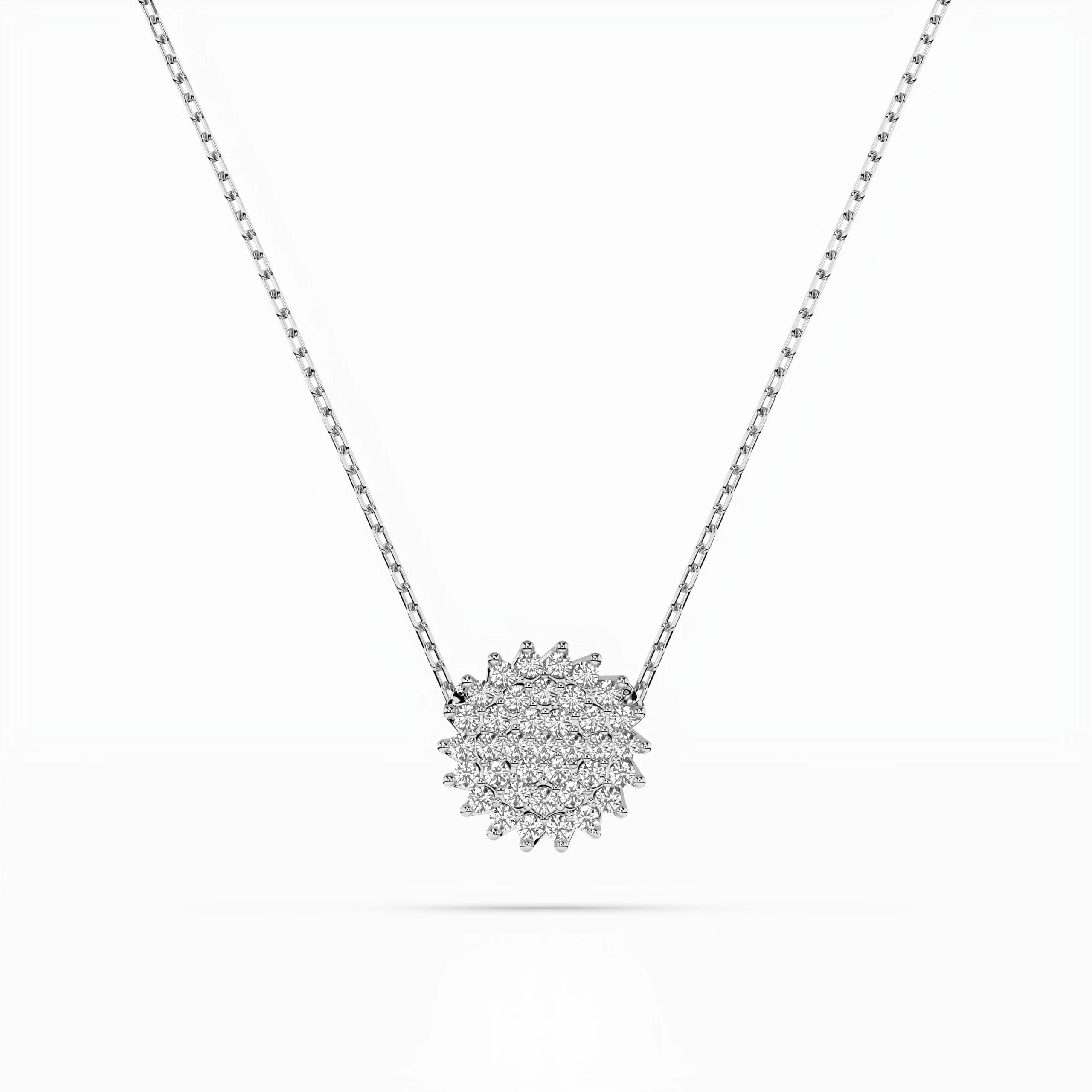 Illusion Necklace (Round), 0.15 ct — 104-10052